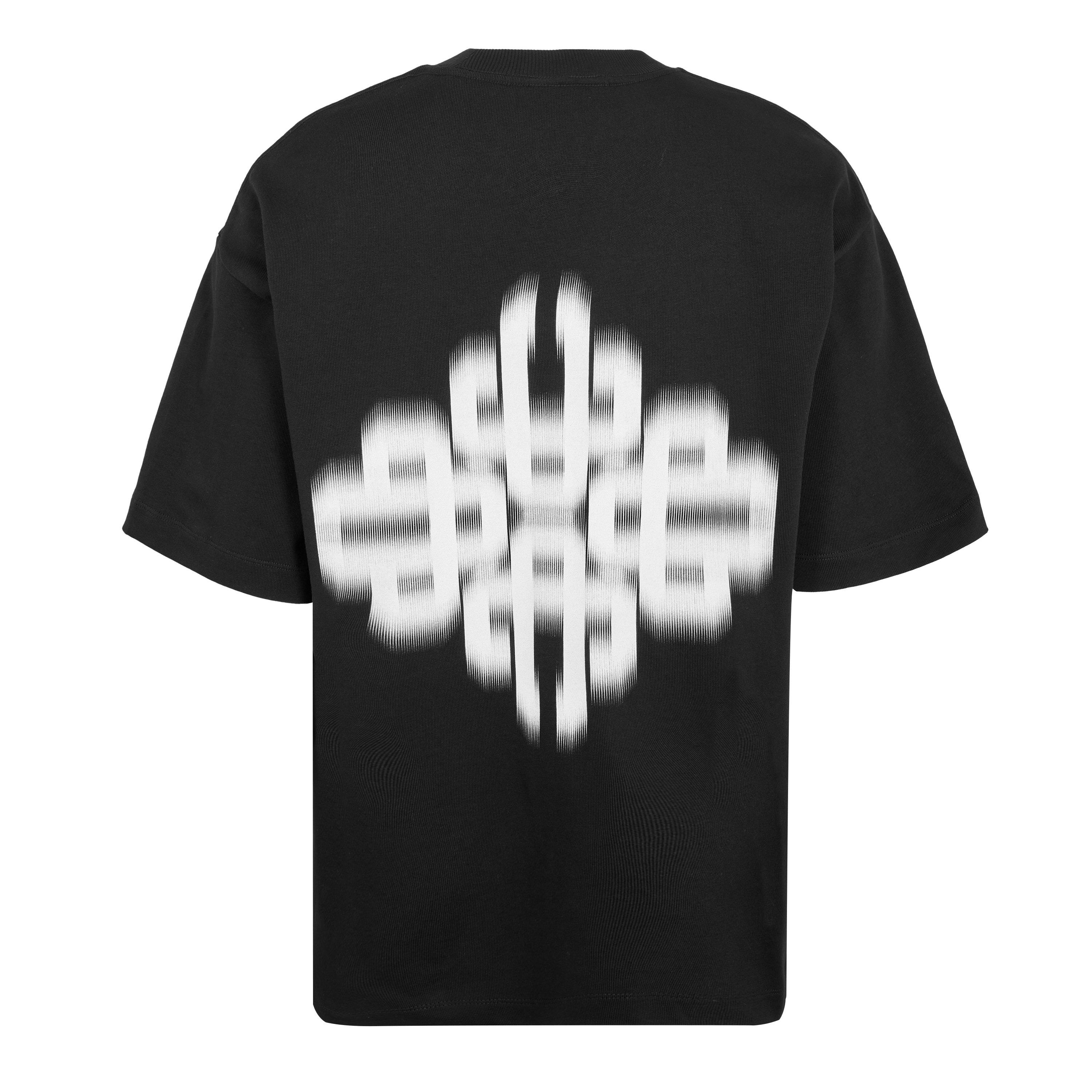 Black/White - The Couture Club - Men's Blurred Oversized Fit Oversized T-Shirt - 2