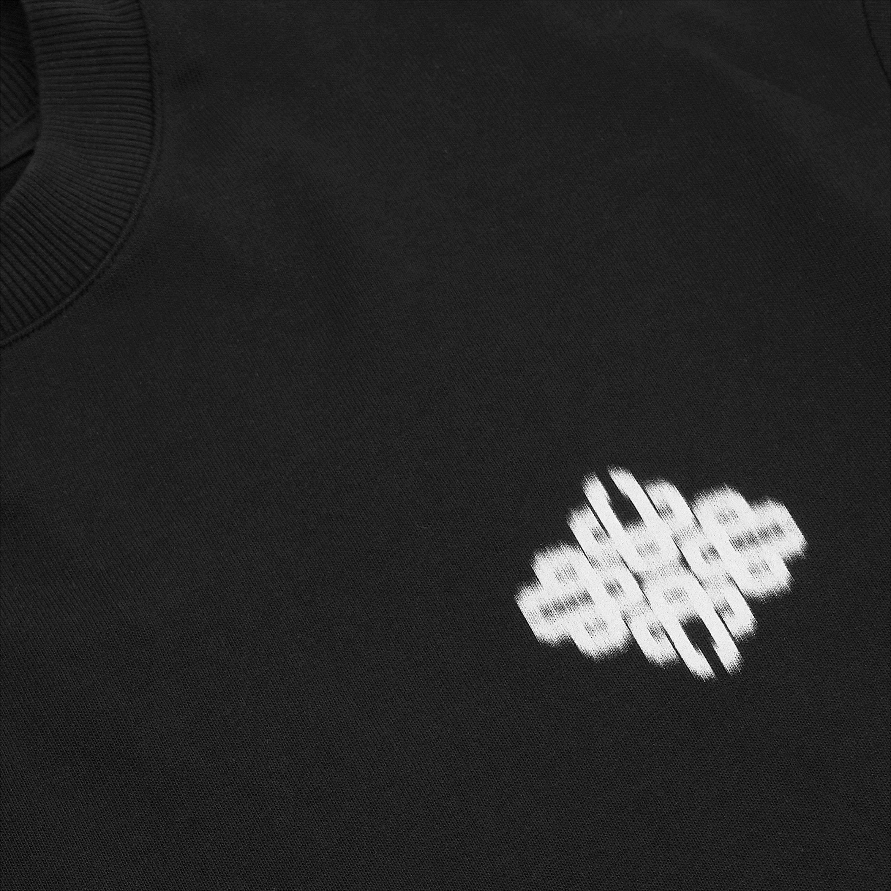 Black/White - The Couture Club - Men's Blurred Oversized Fit Oversized T-Shirt - 5