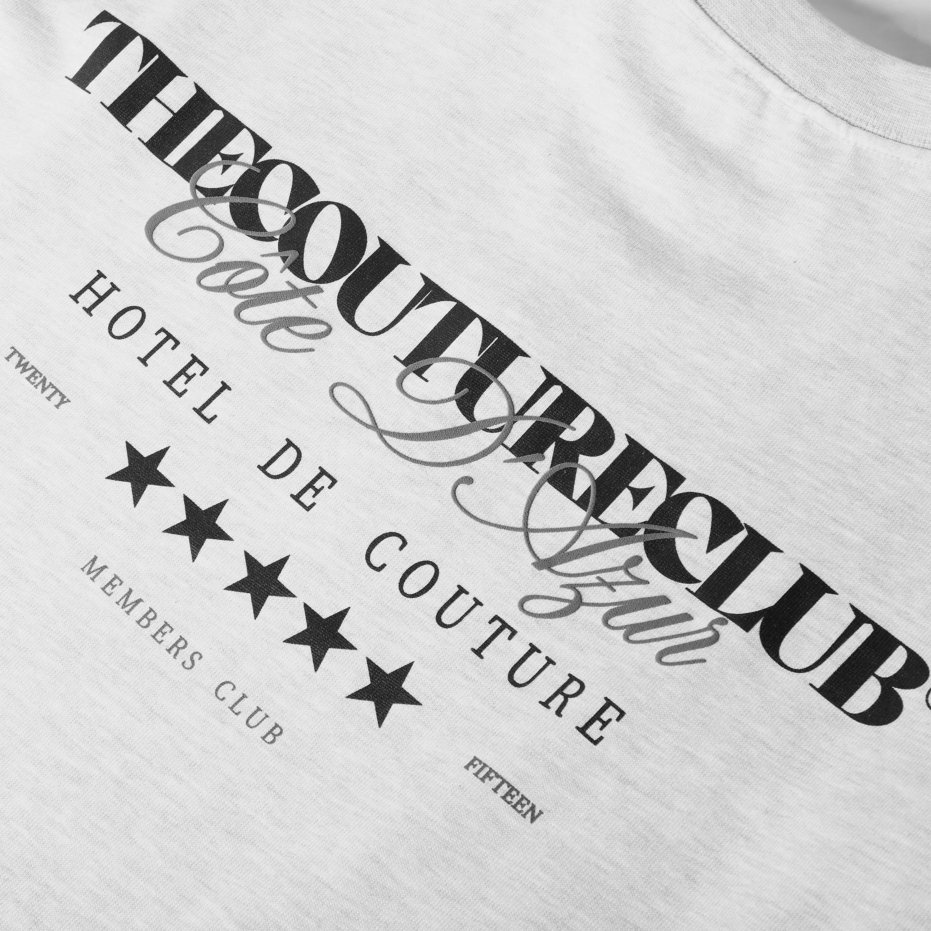 Grey Marl/Green - The Couture Club - Men's Oversized Fit T-Shirt - 5