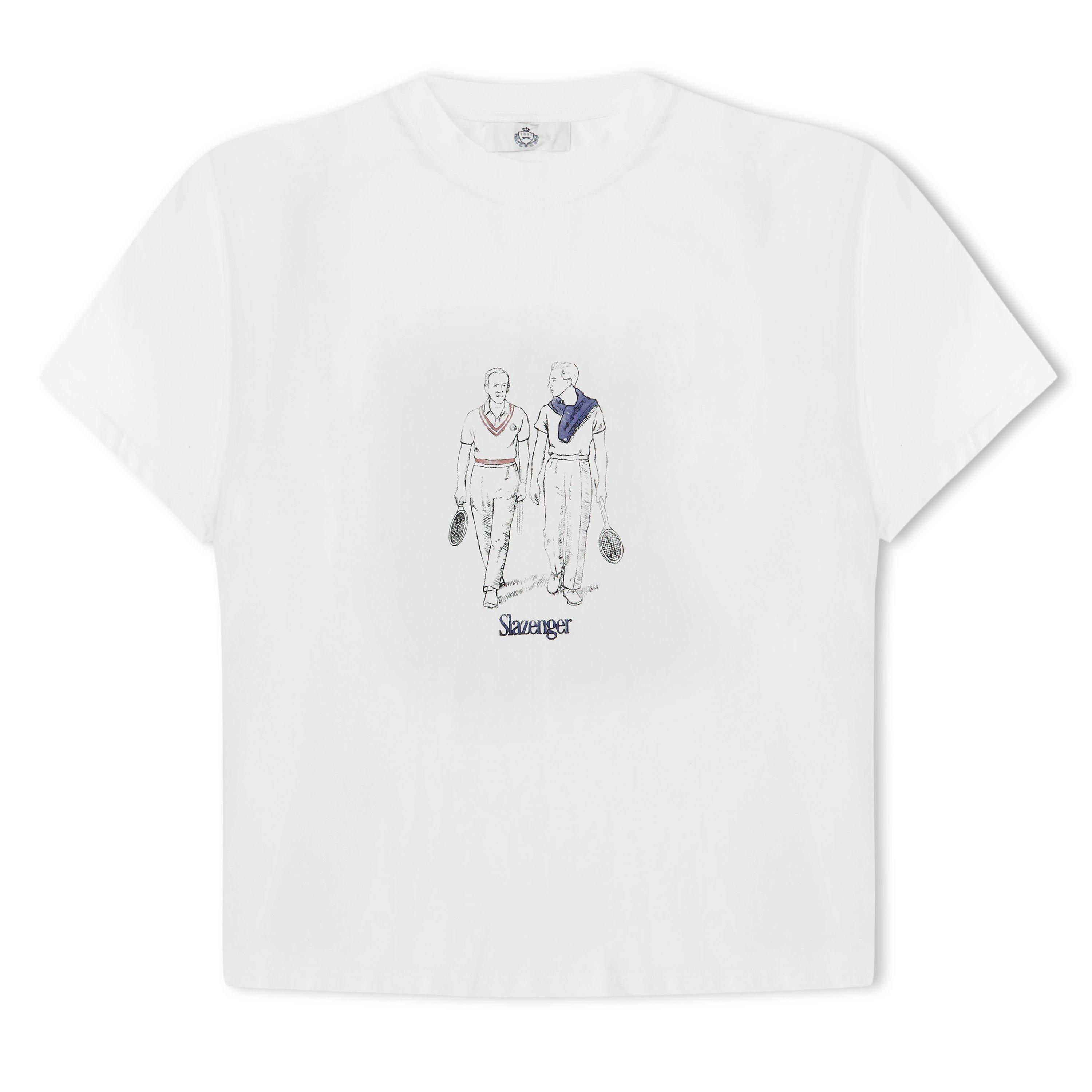 White - Slazenger Off-Court - Mens Off-Court Warm Down T-Shirt - 1