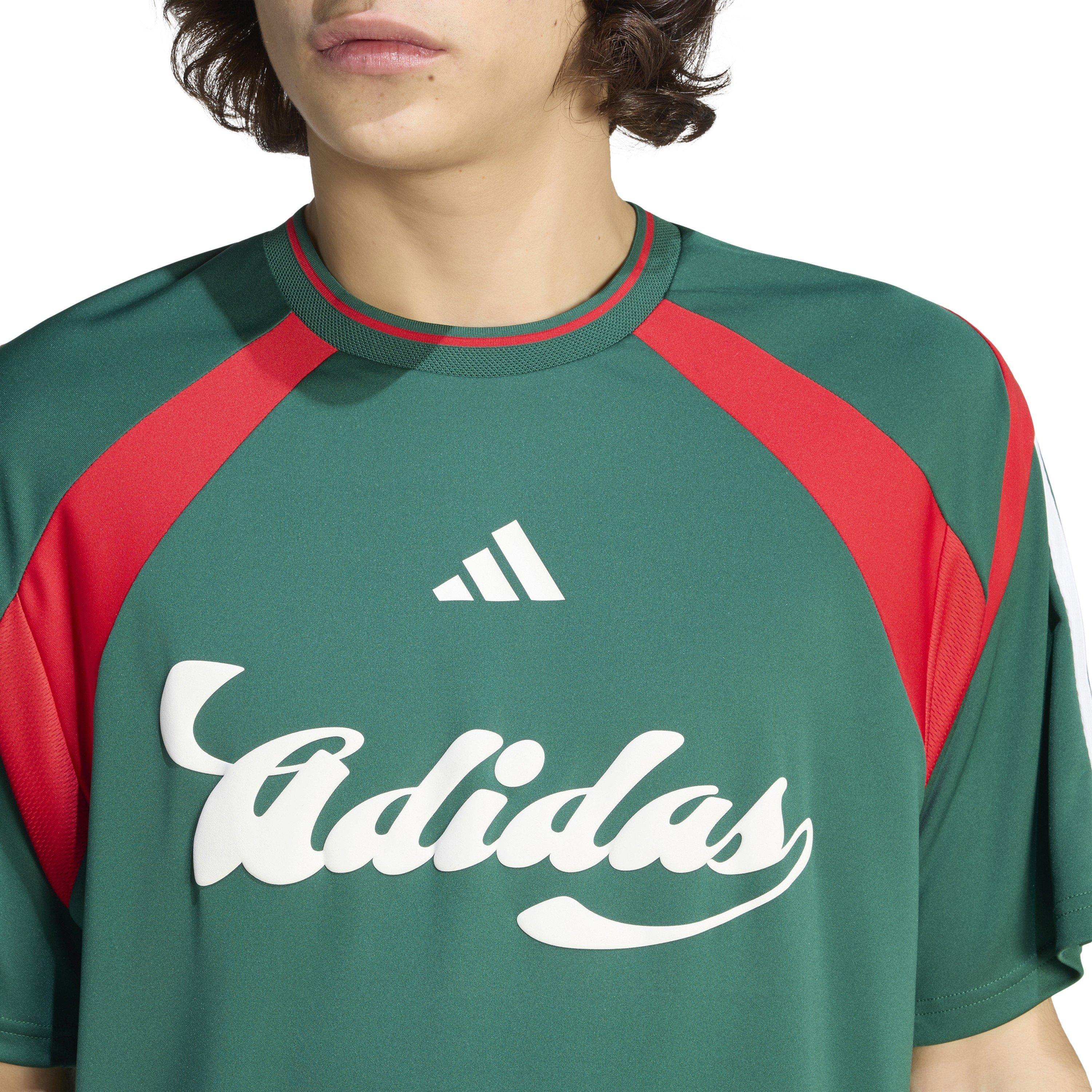 Green/Scarlet - adidas - Men's T-Shirt - 4