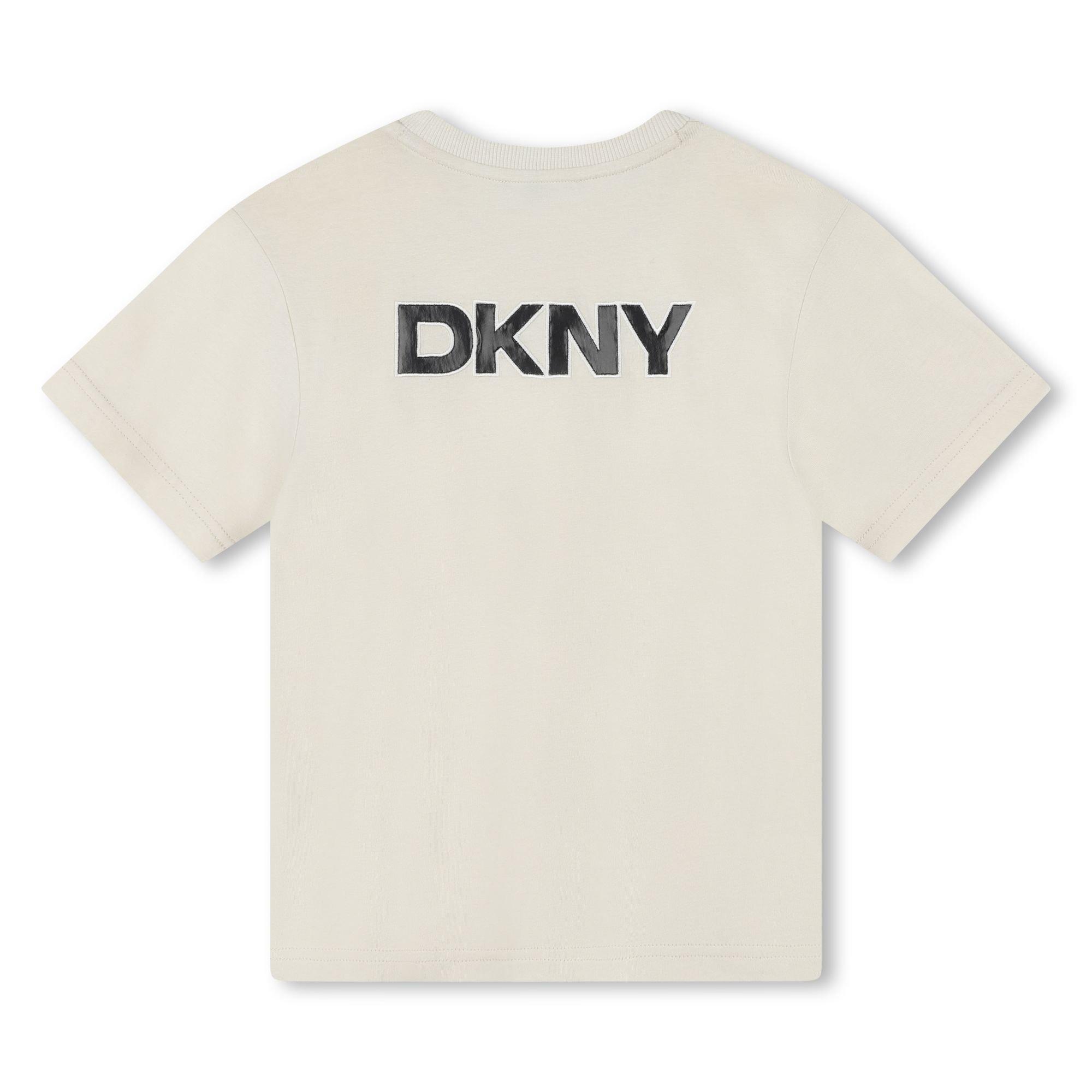 Svetlo sive 022 - DKNY - Unisex Kids Small Logo Regular Fit T-Shirt - 2