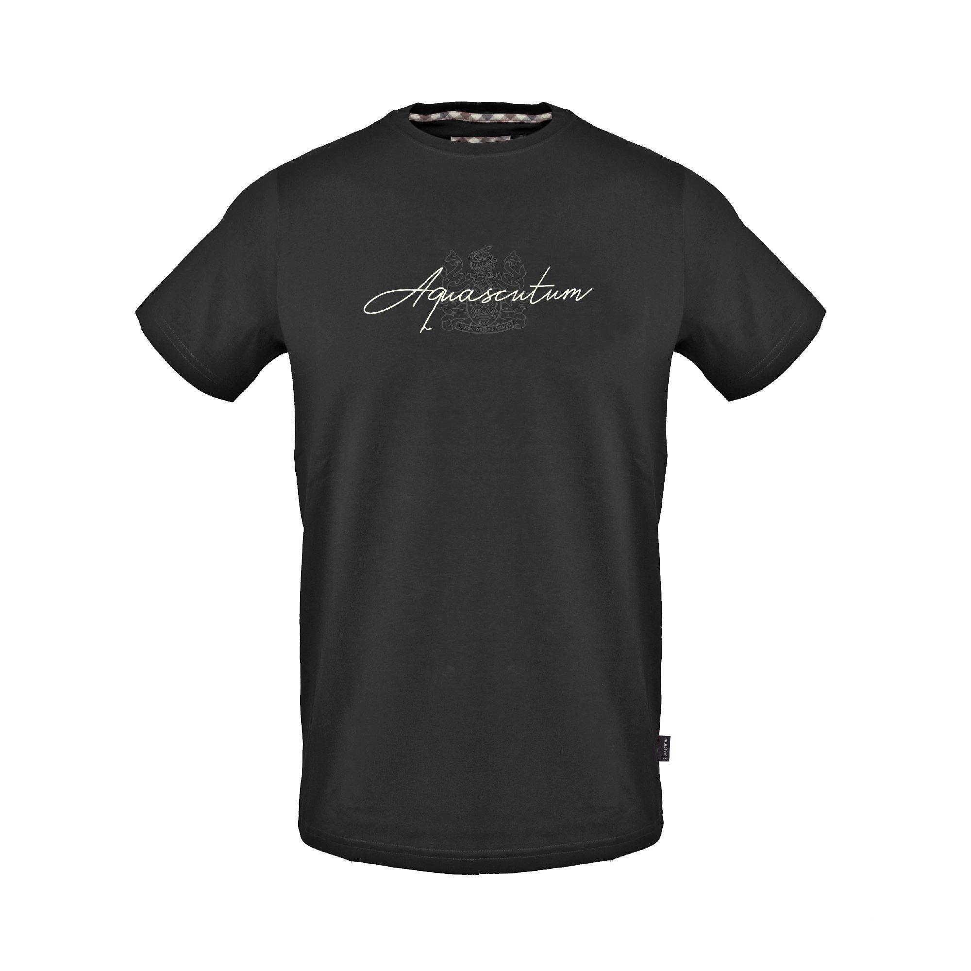 Black - Aquascutum - Men's T-Shirt - 1