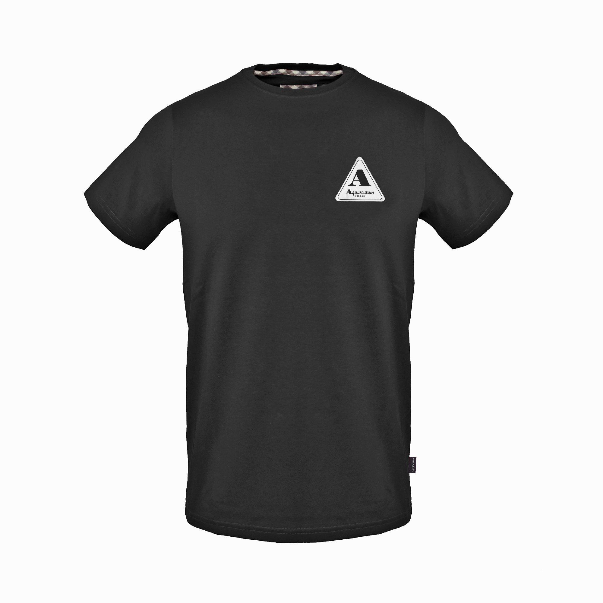 Aquascutum Men's T-Shirt - Black - Medium