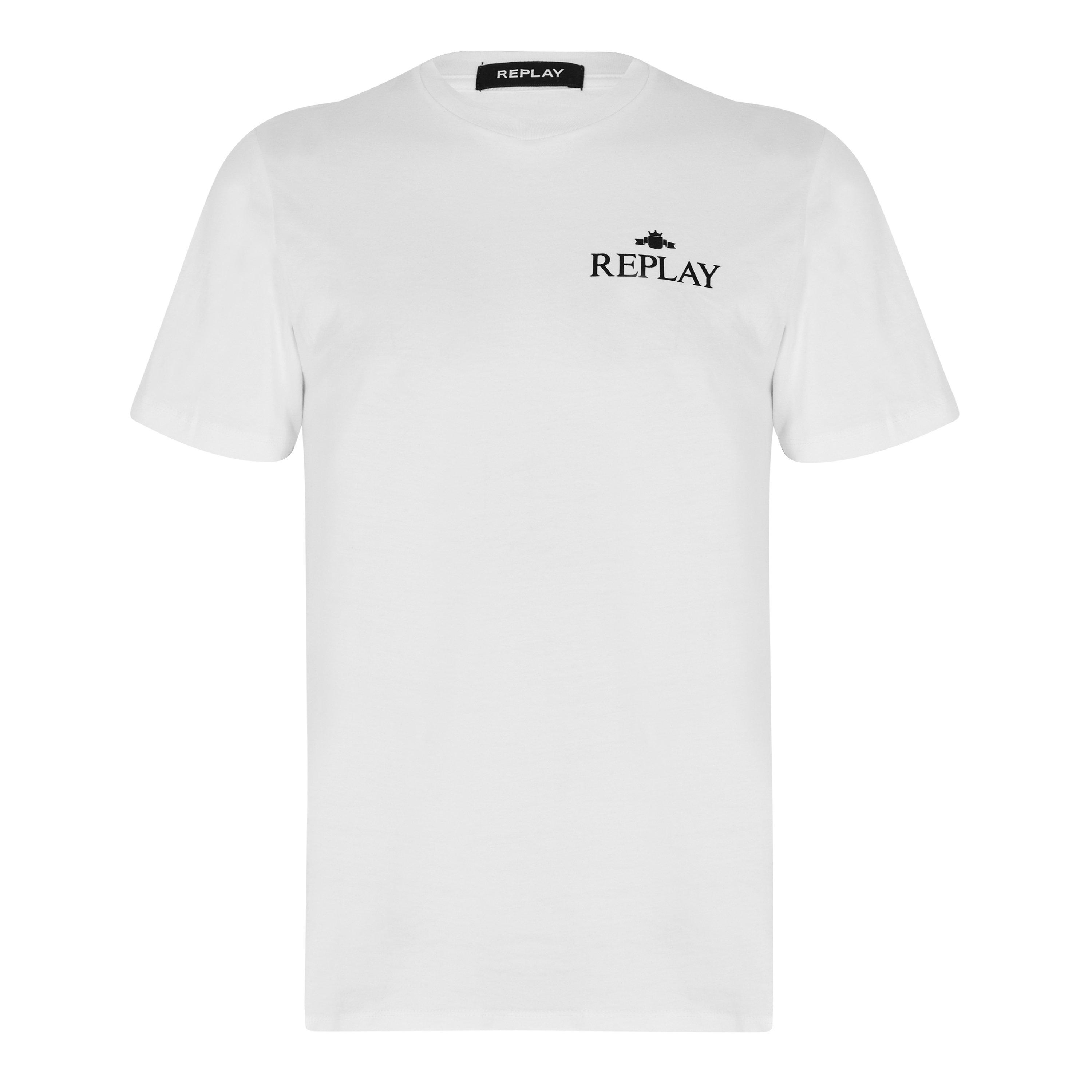 Blanco 001 - Replay - Small Logo T-shirt - 1