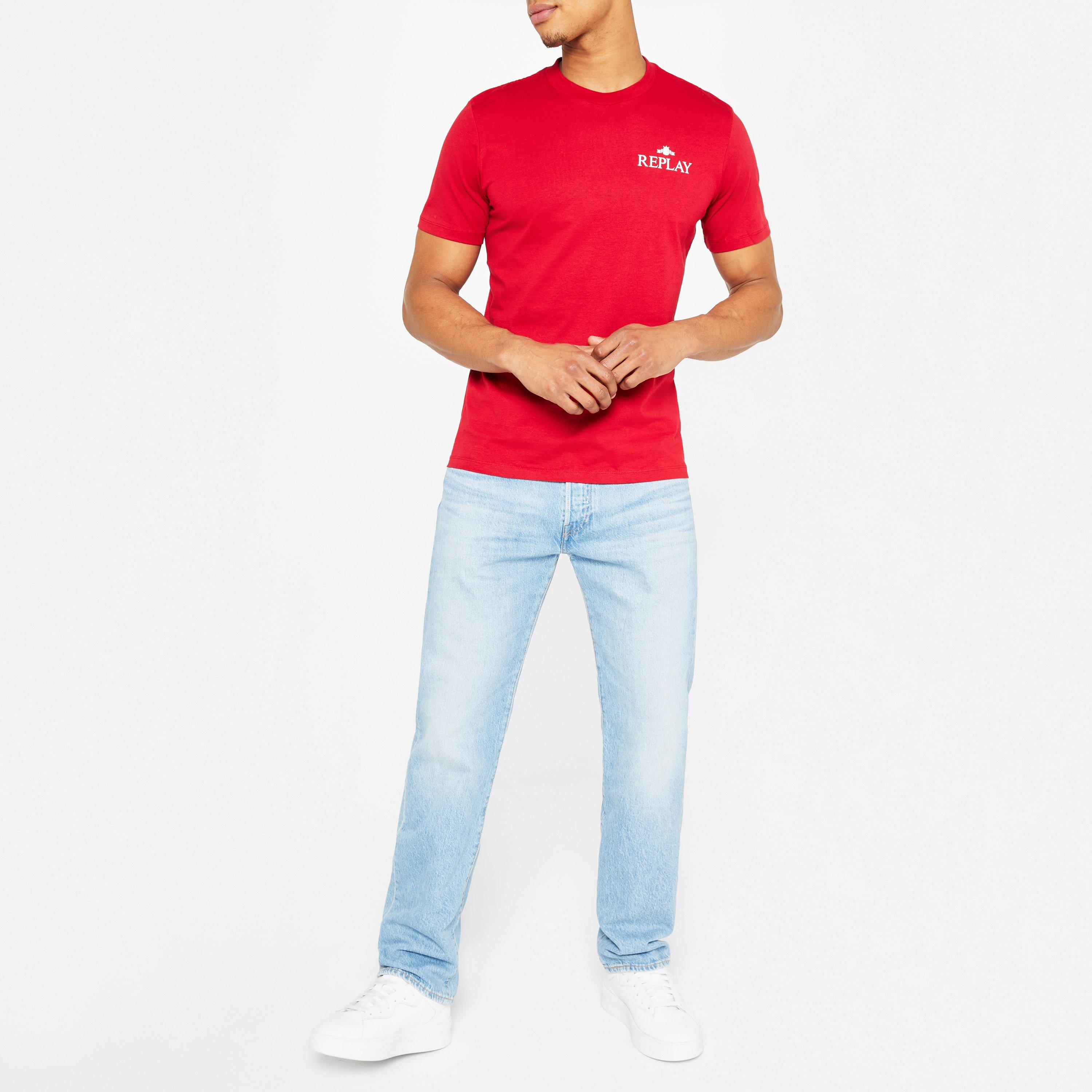 Red 665 - Replay - Small Logo T-shirt - 2