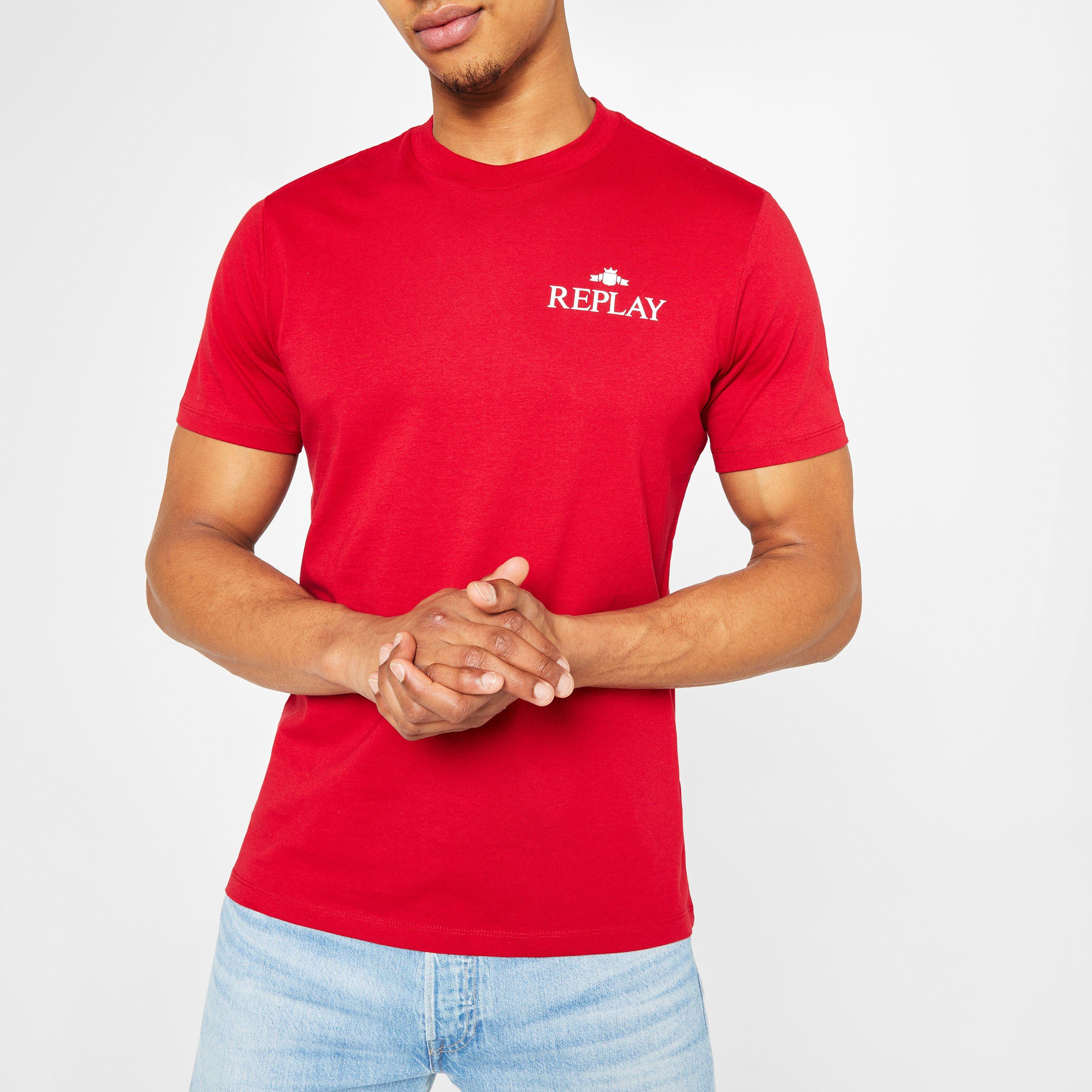 Red 665 - Replay - Small Logo T-shirt - 4