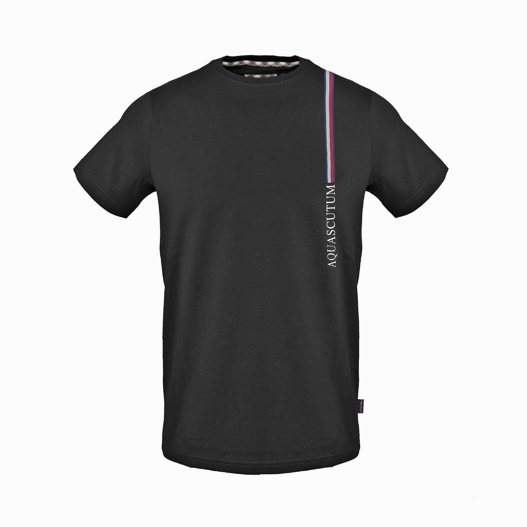 Aquascutum Men's T-Shirt - Black - Small