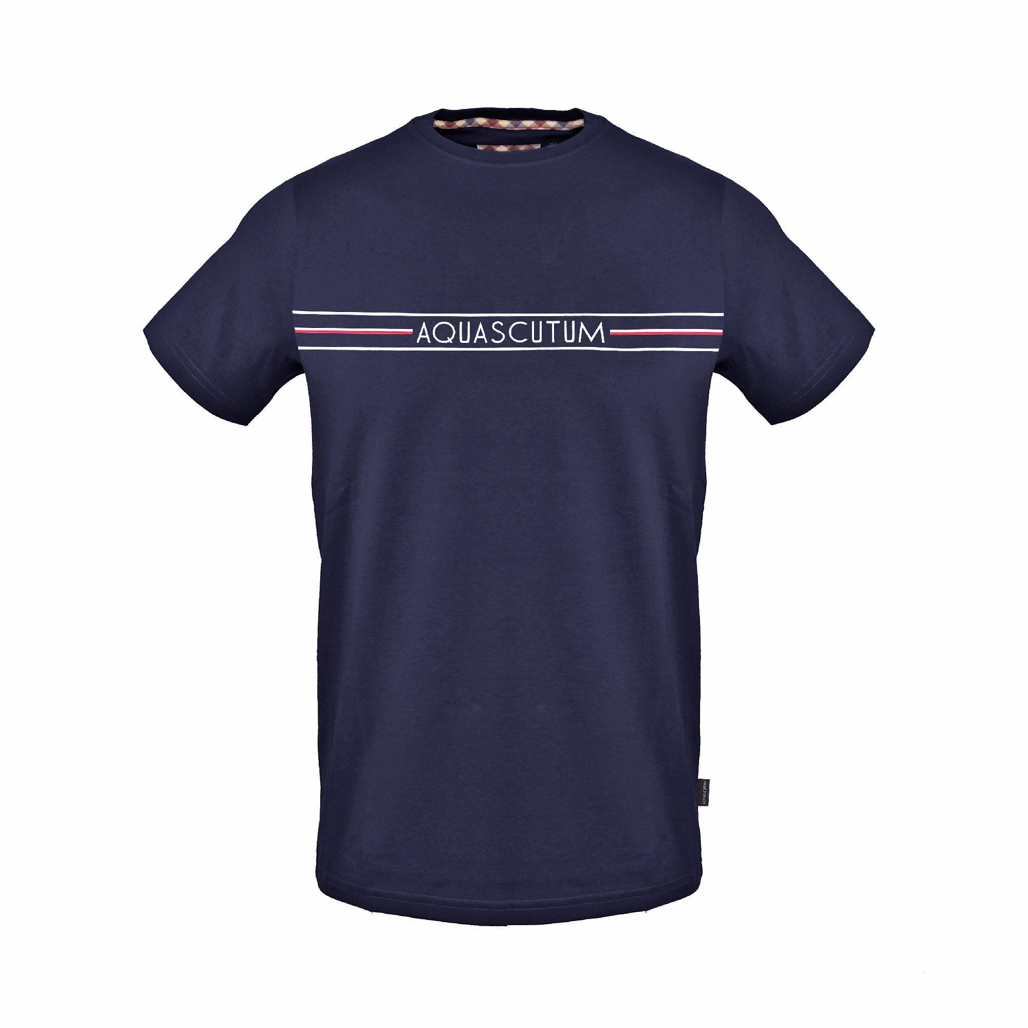 Navy - Aquascutum - Men's T-Shirt - 1