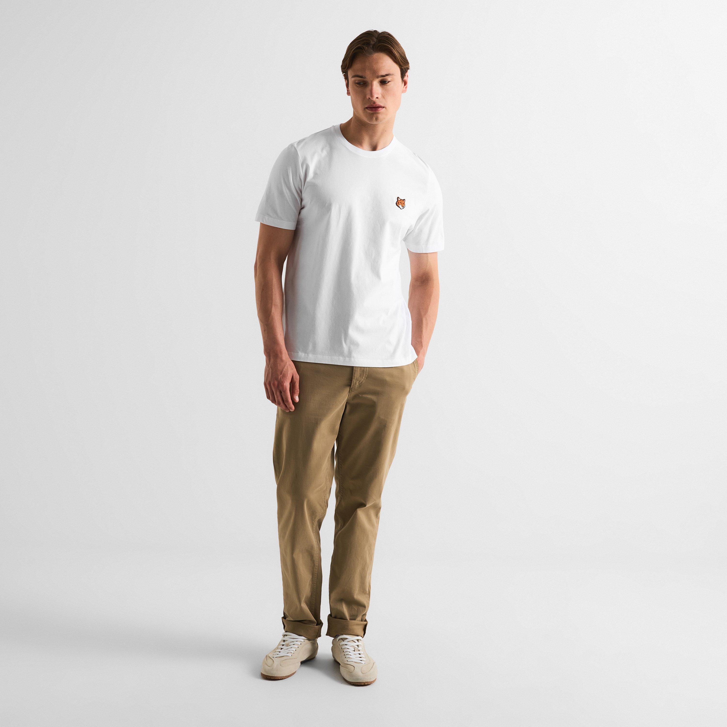White - Maison Kitsune - Men's Fox Hood T-Shirt - 6