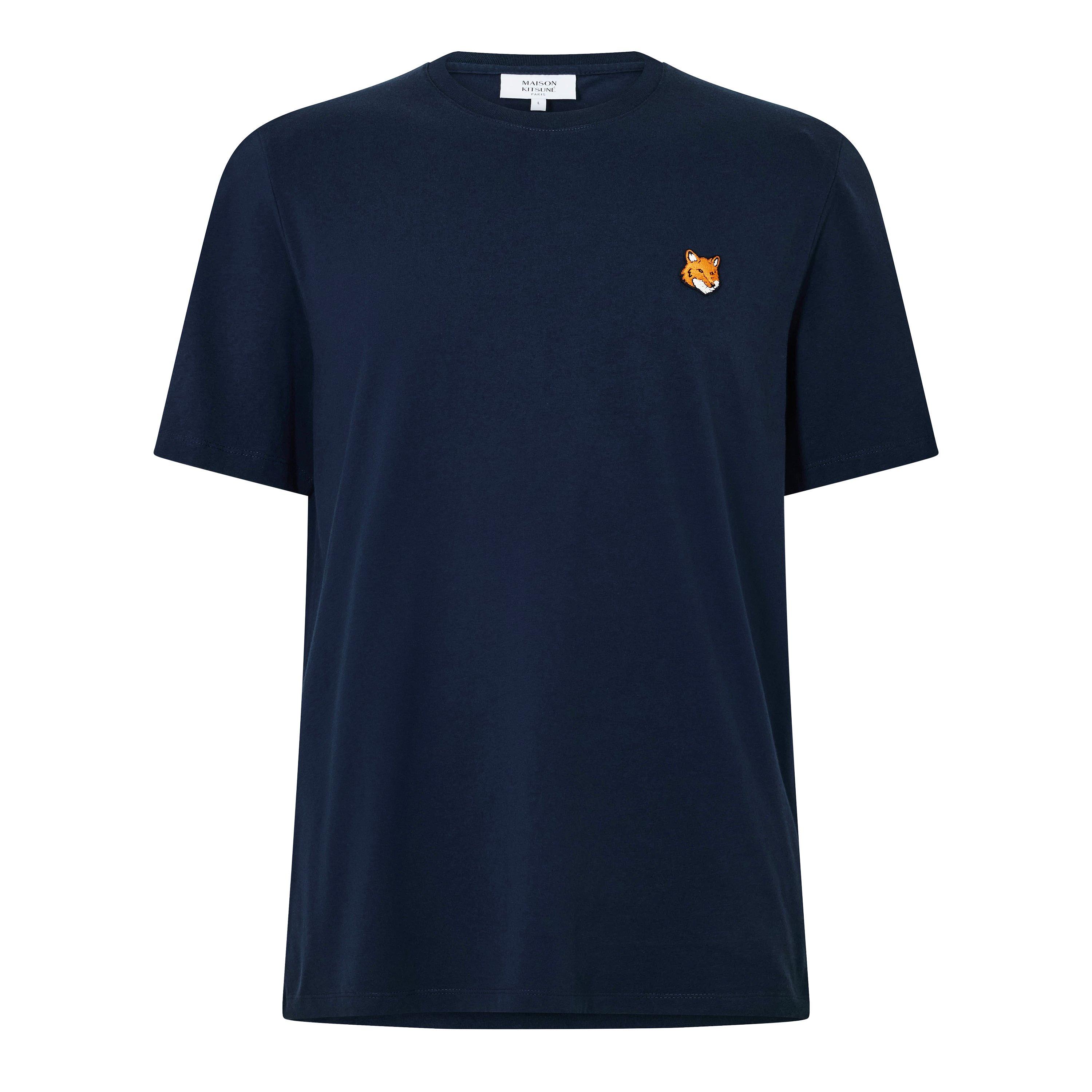 Maison Kitsune Men's Fox Hood T-Shirt - Classic Navy - Medium