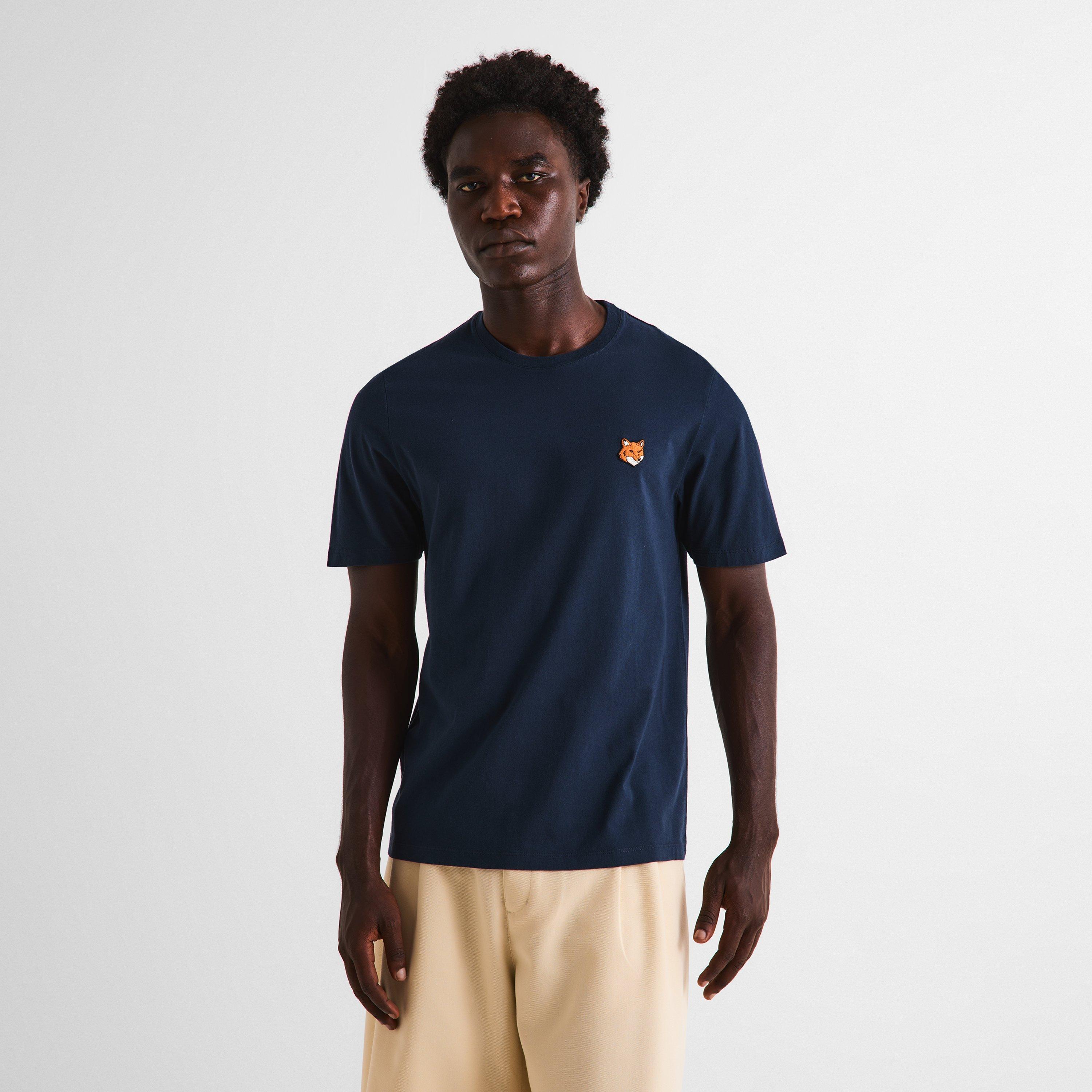 Classic Navy - Maison Kitsune - Men's Fox Hood T-Shirt - 3