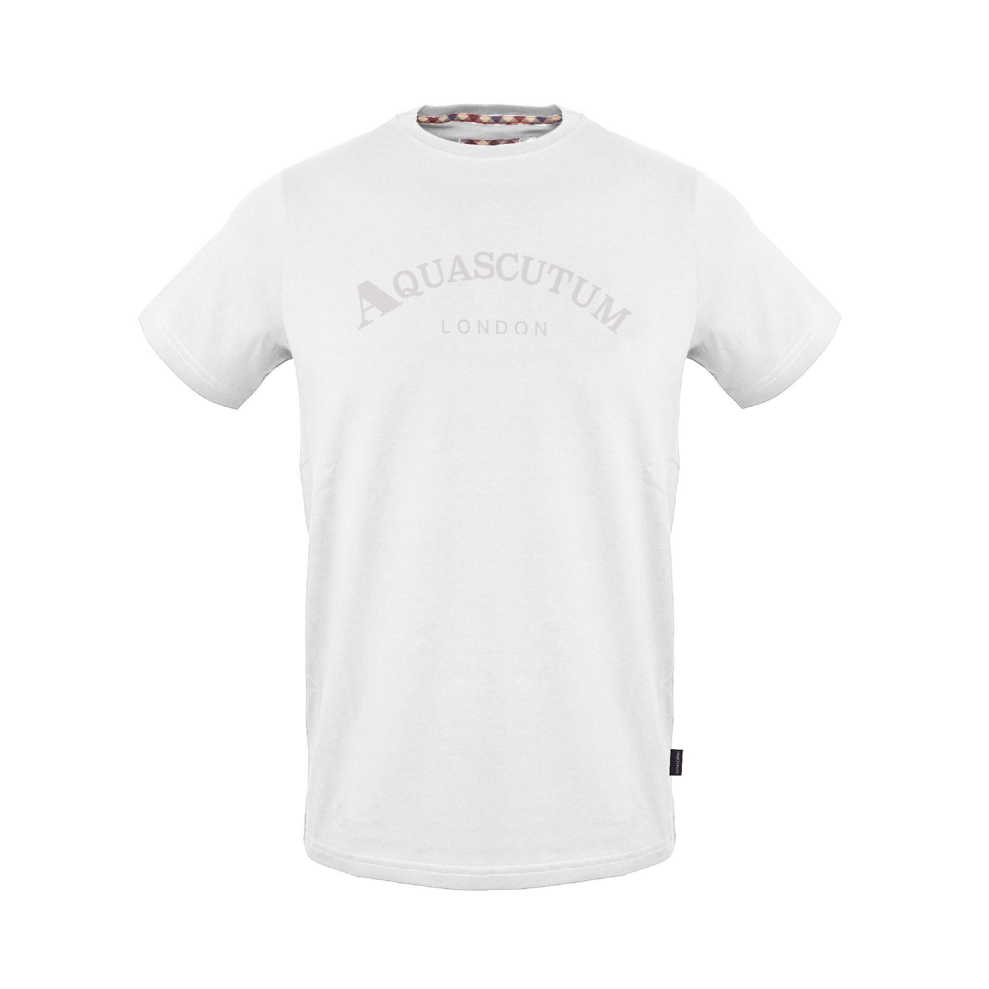 Aquascutum Men's T-Shirt - White - Small