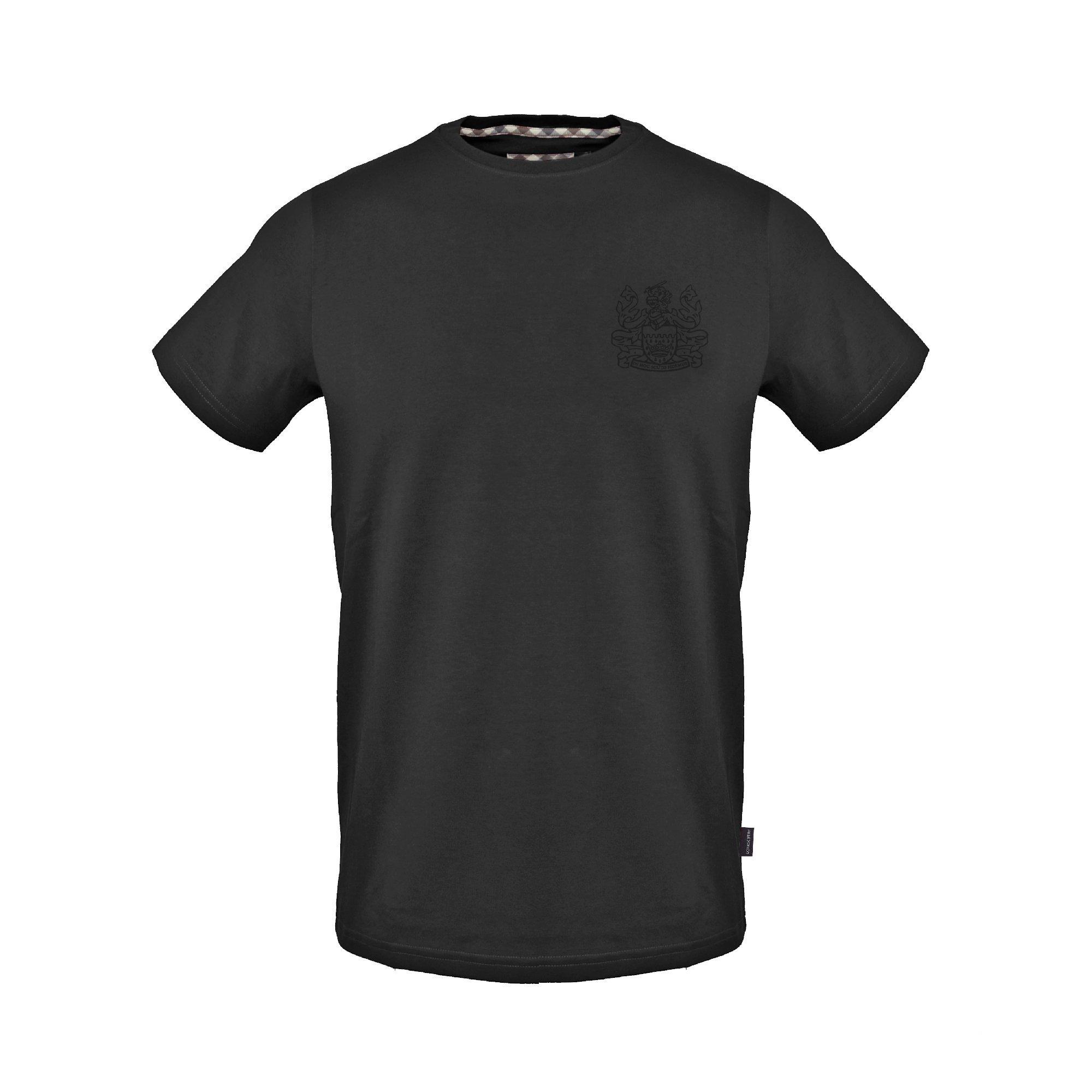 Aquascutum Men's T-Shirt - Black - Medium