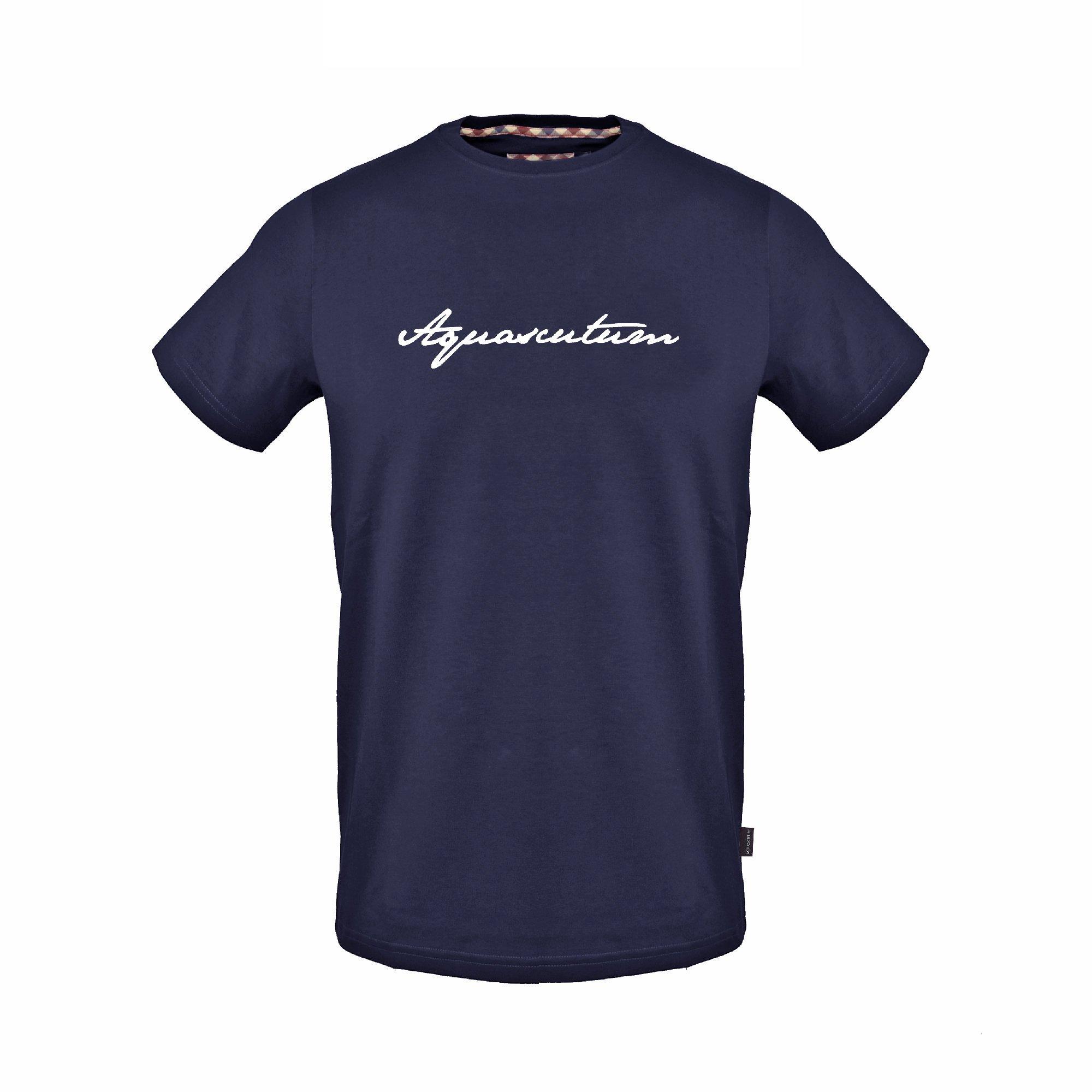Navy - Aquascutum - Men's T-Shirt - 1