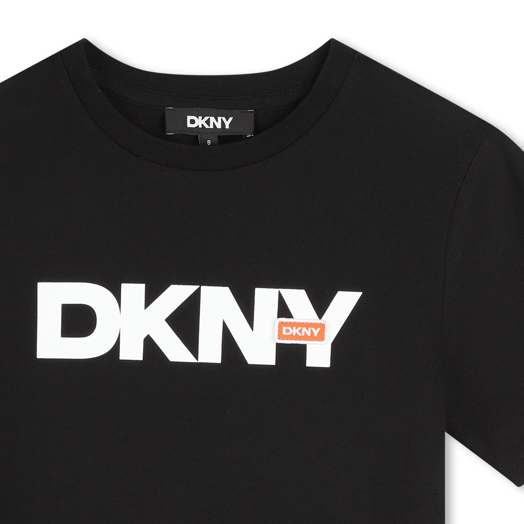 Schwarz 09B - DKNY - Unisex Kids' Logo Regular Fit T-Shirt - 3
