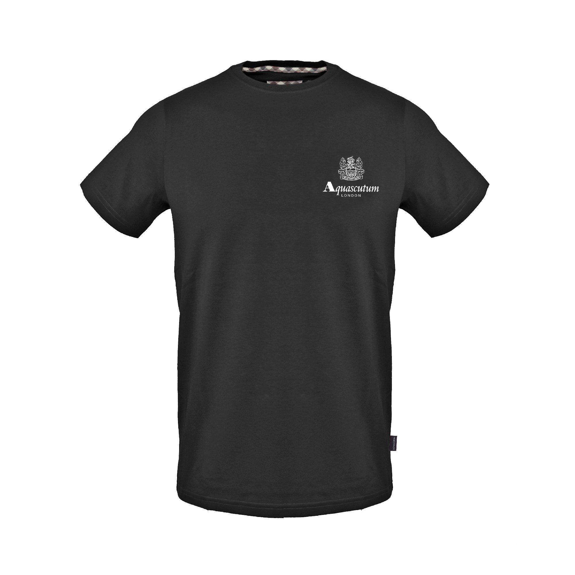 Black - Aquascutum - Men's T-Shirt - 1