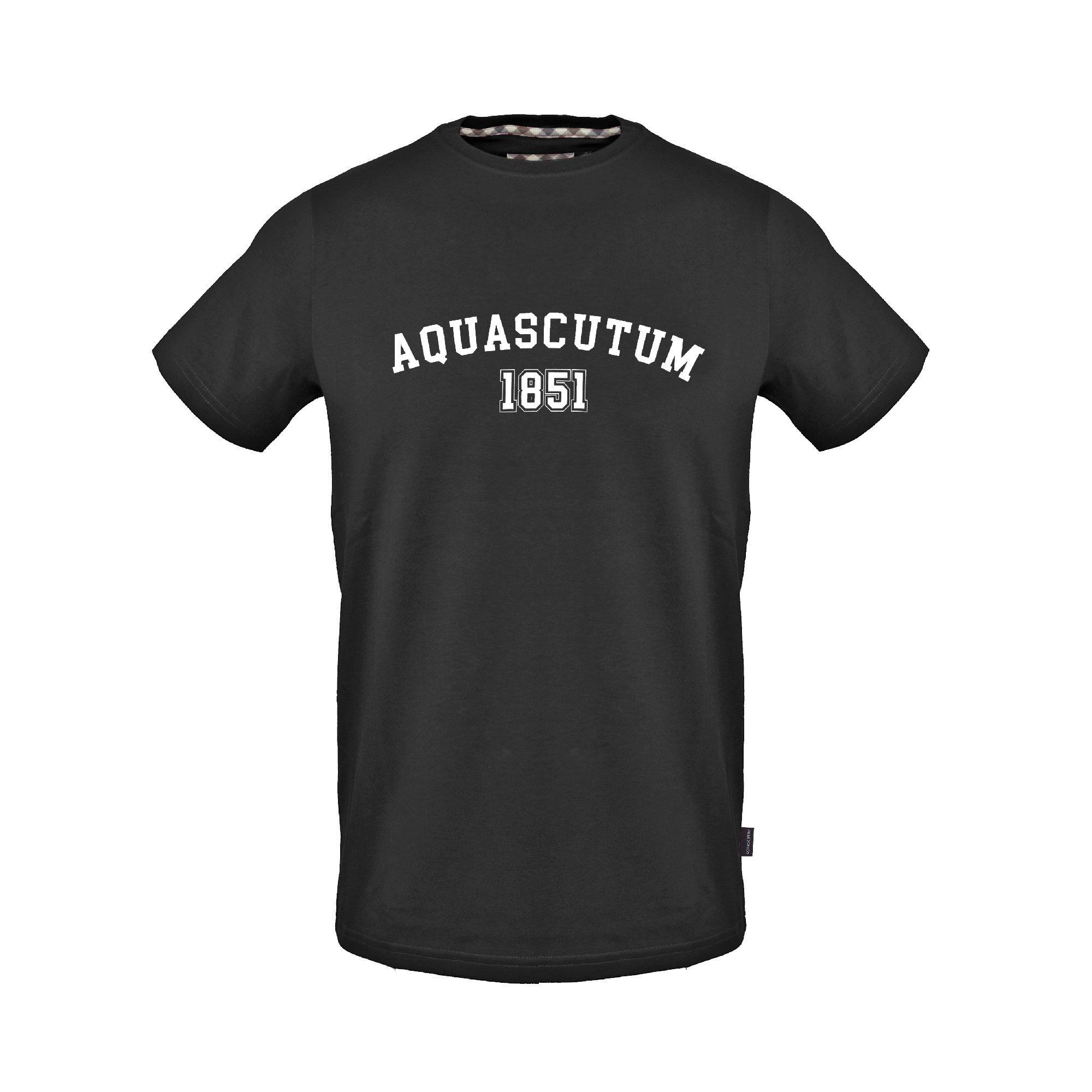 Black - Aquascutum - Men's T-Shirt - 1