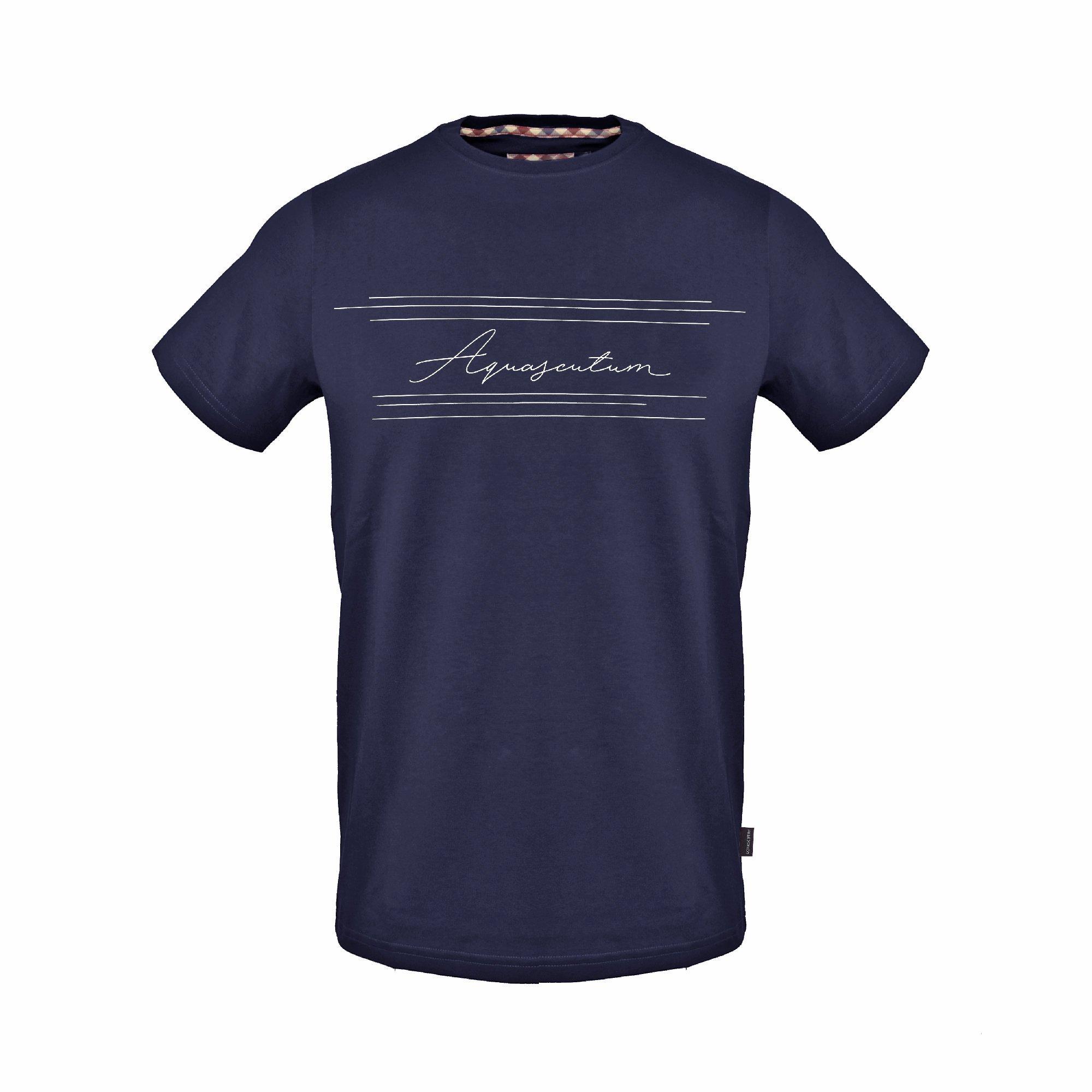 Navy - Aquascutum - Men's T-Shirt - 1