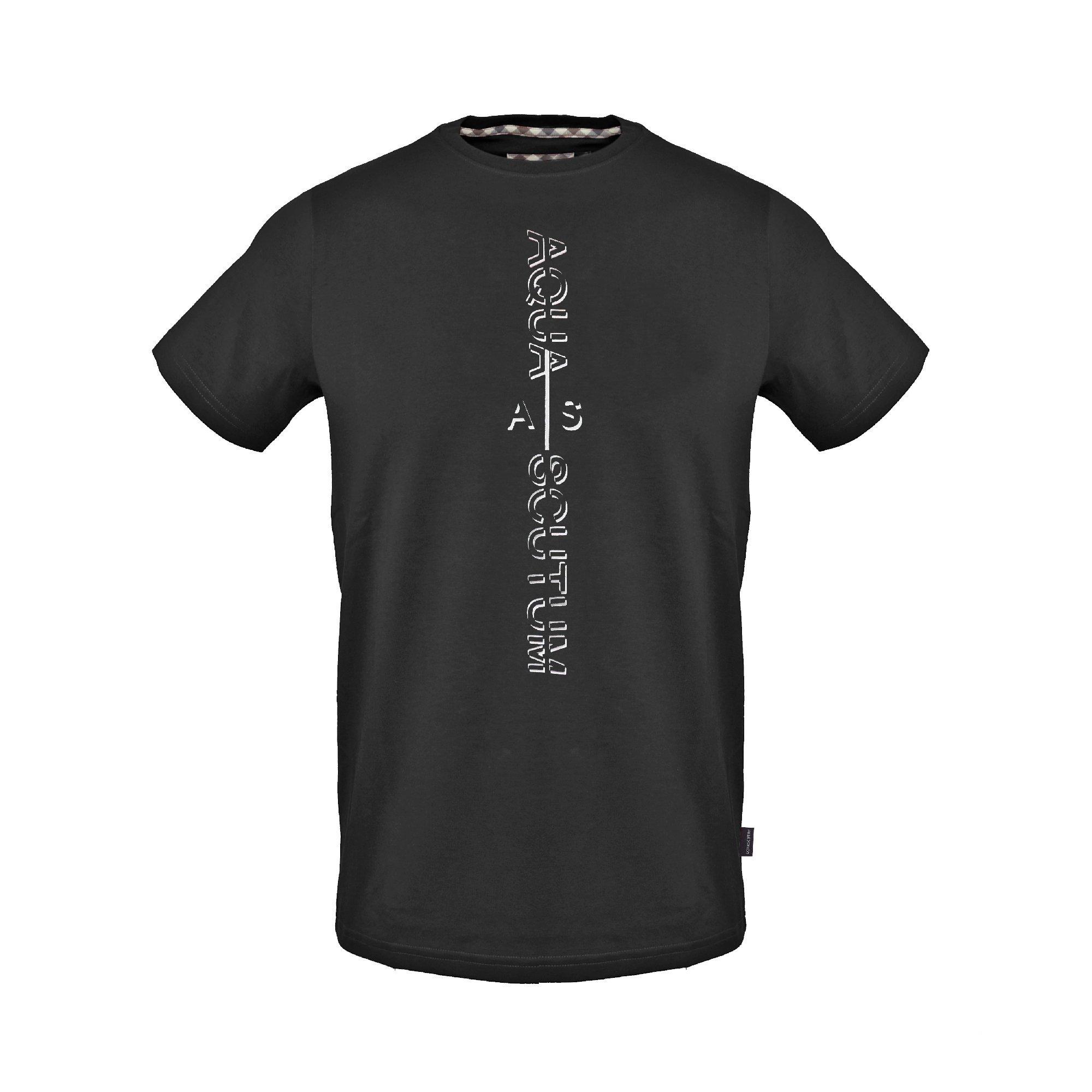 Aquascutum Men's T-Shirt - Black - Small
