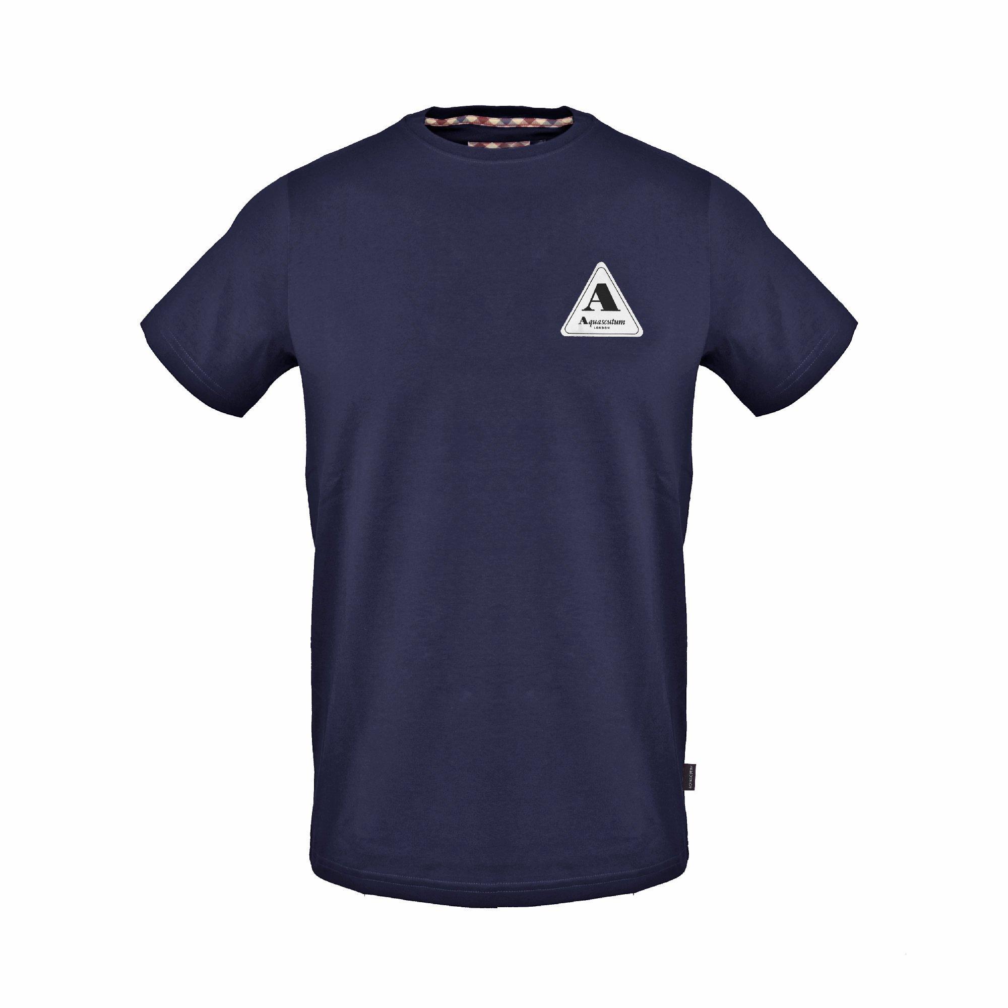 Aquascutum Men's T-Shirt - Navy - Small