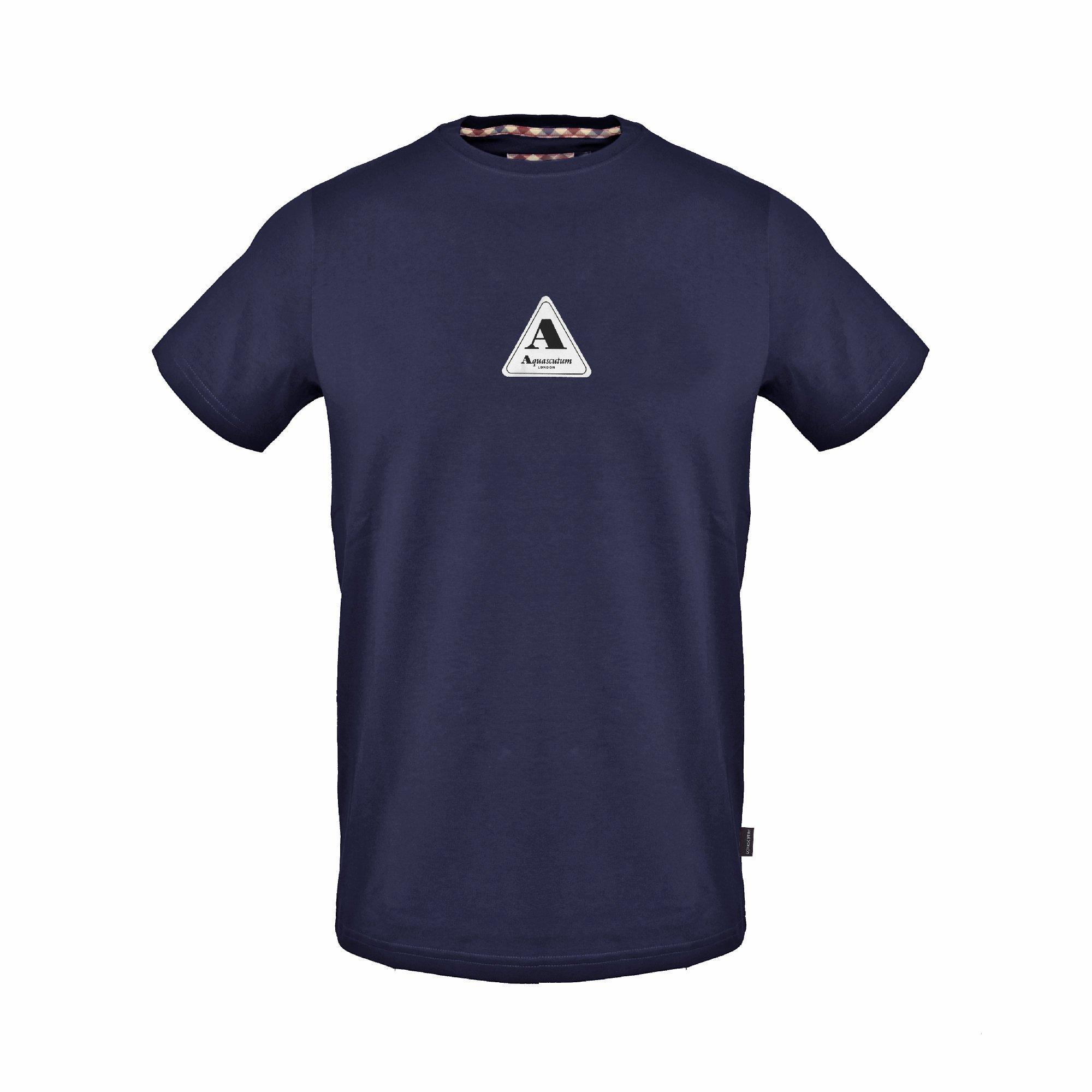 Aquascutum Men's T-Shirt - Navy - Medium