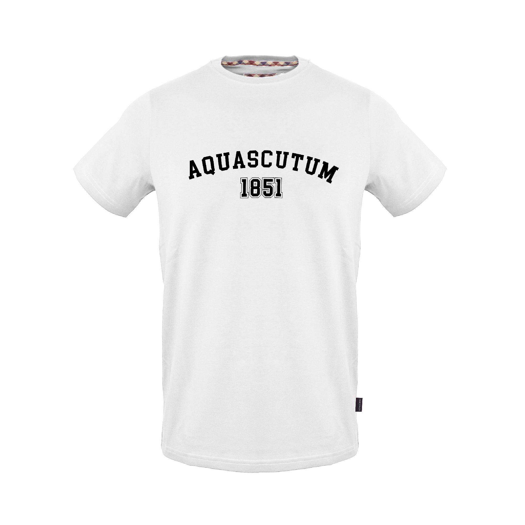 Aquascutum Men's T-Shirt - White - Medium