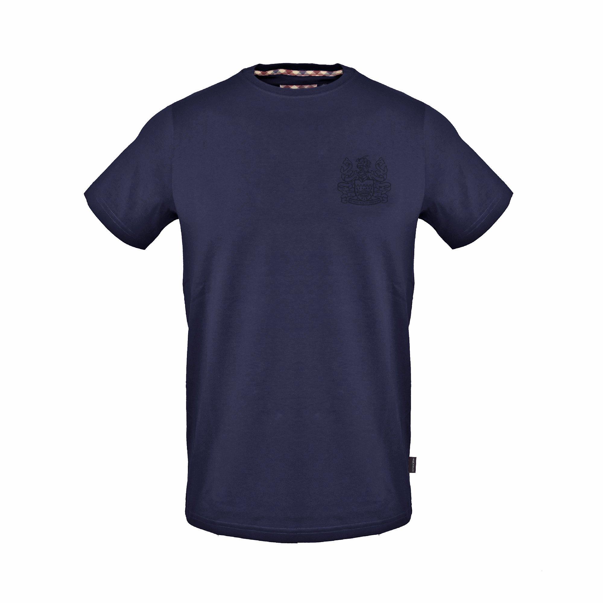Aquascutum Men's T-Shirt - Navy - Medium