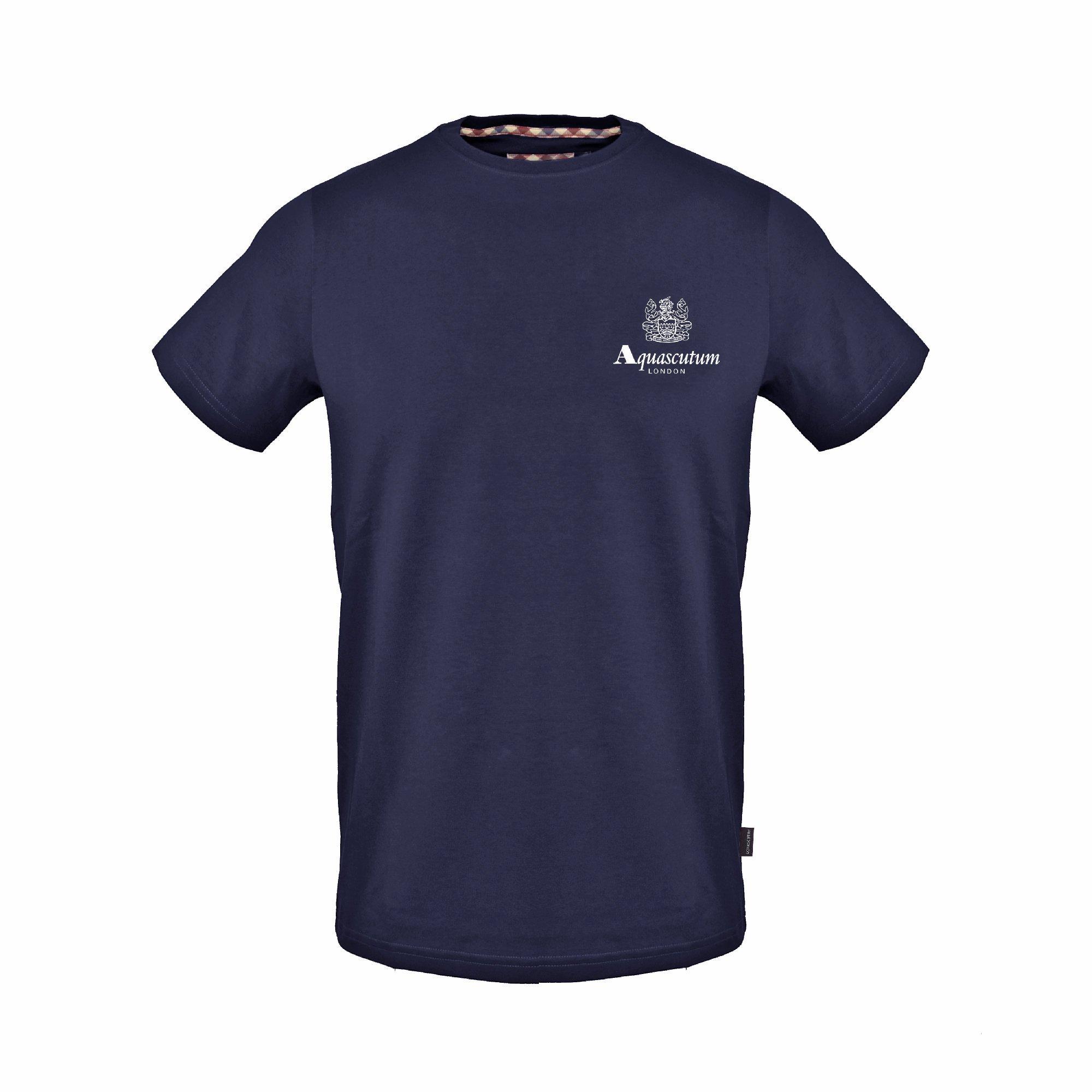 Aquascutum Men's T-Shirt - Navy - Small