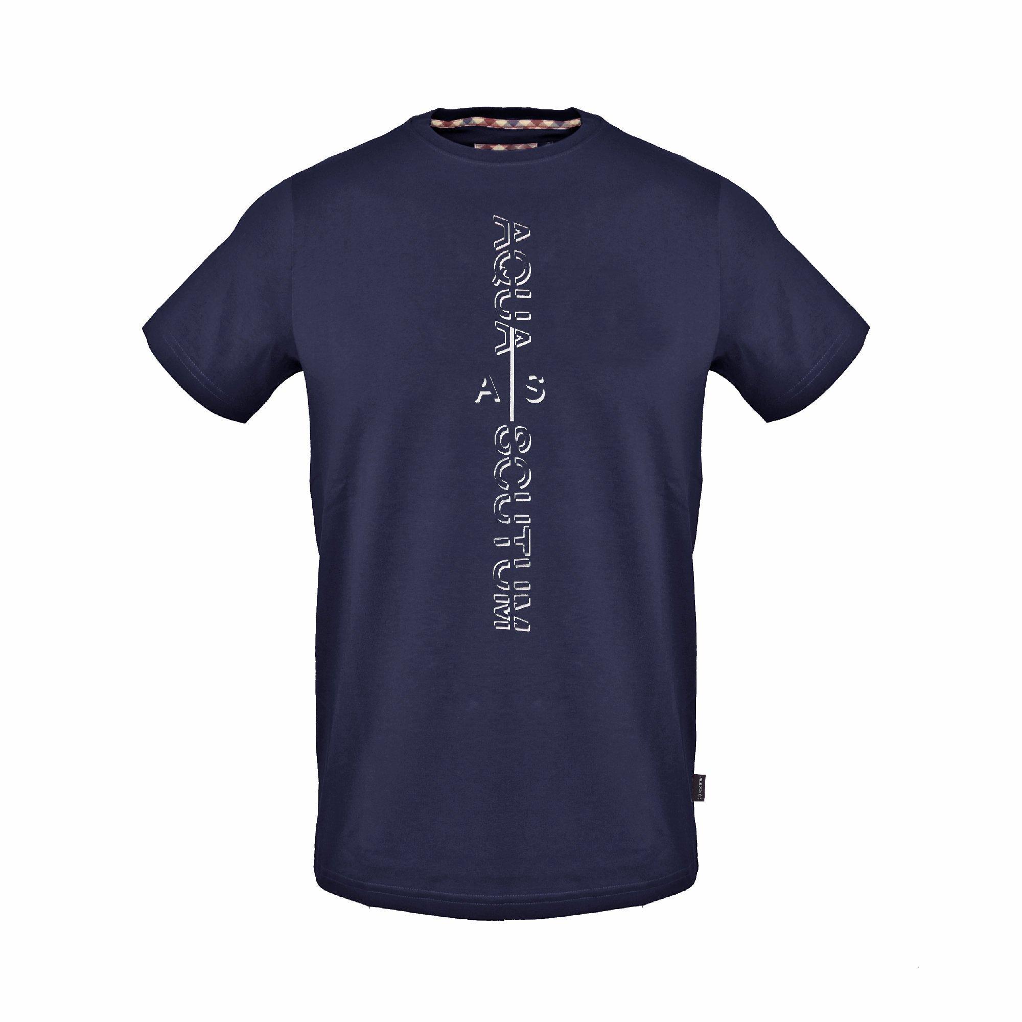 Aquascutum Men's T-Shirt - Navy - Large