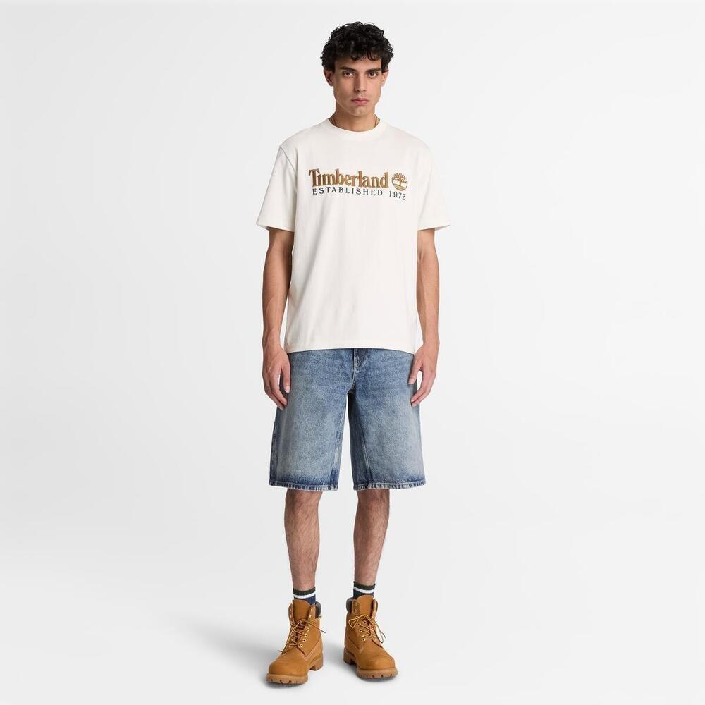 Vintage White - Timberland - Timb Est. Tee Sn64 - 4