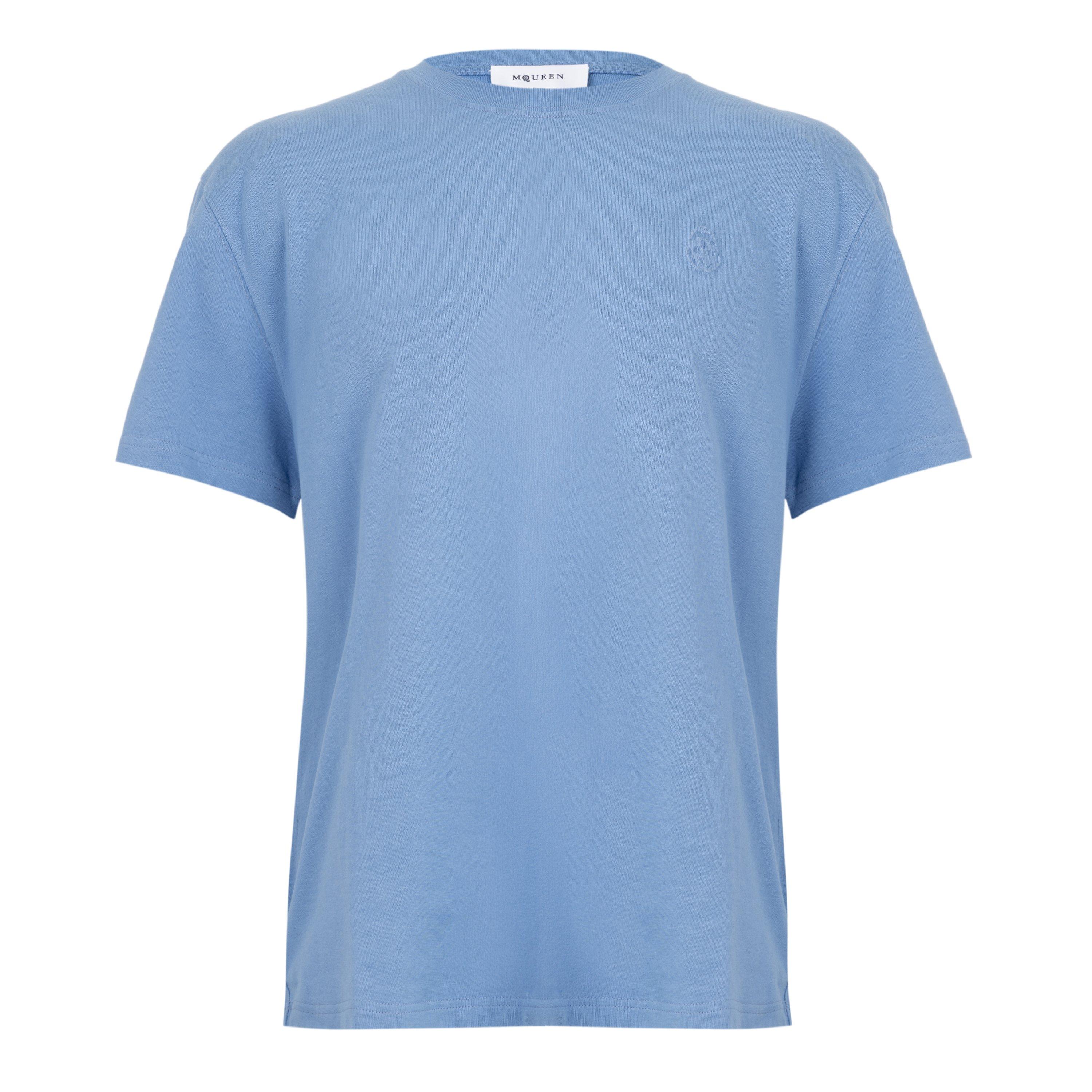 Blue - Alexander McQueen - Alex Sml Skull Tee Sn64 - 1