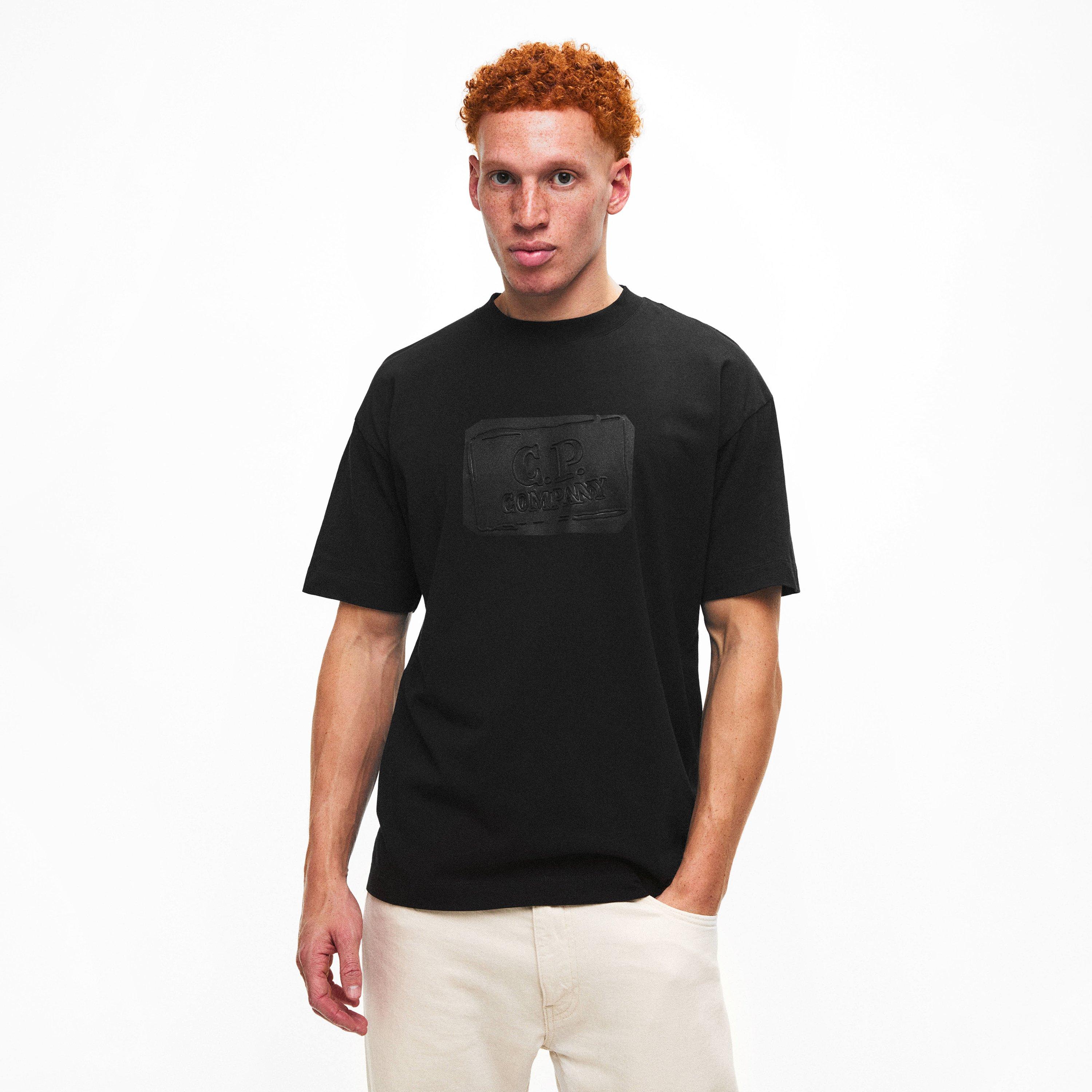 Black 999 - CP Company - Men's Logo T-Shirt - 3