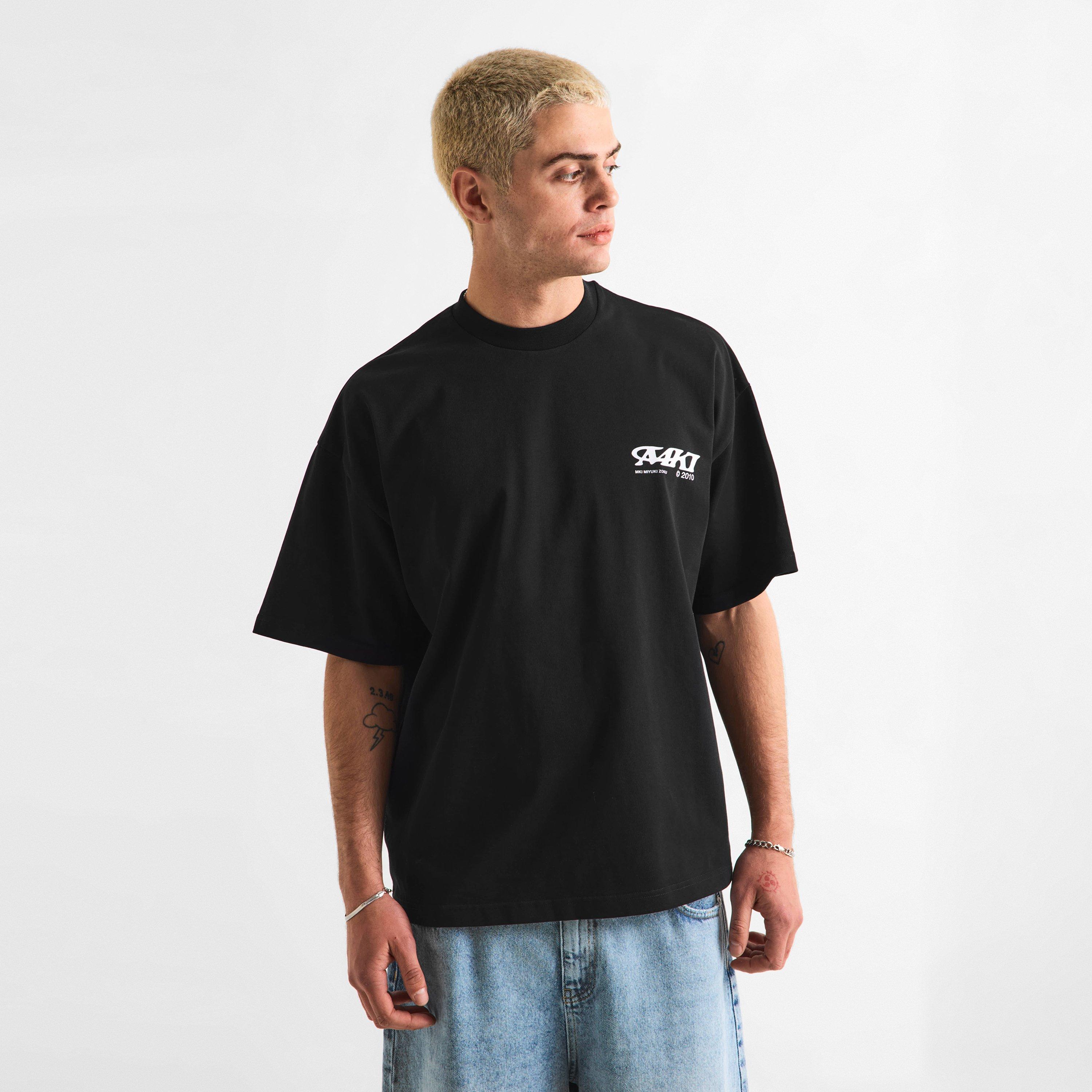 Black - MKI MIYUKI ZOKU - Men's Stack Oversized Fit T-Shirt - 3