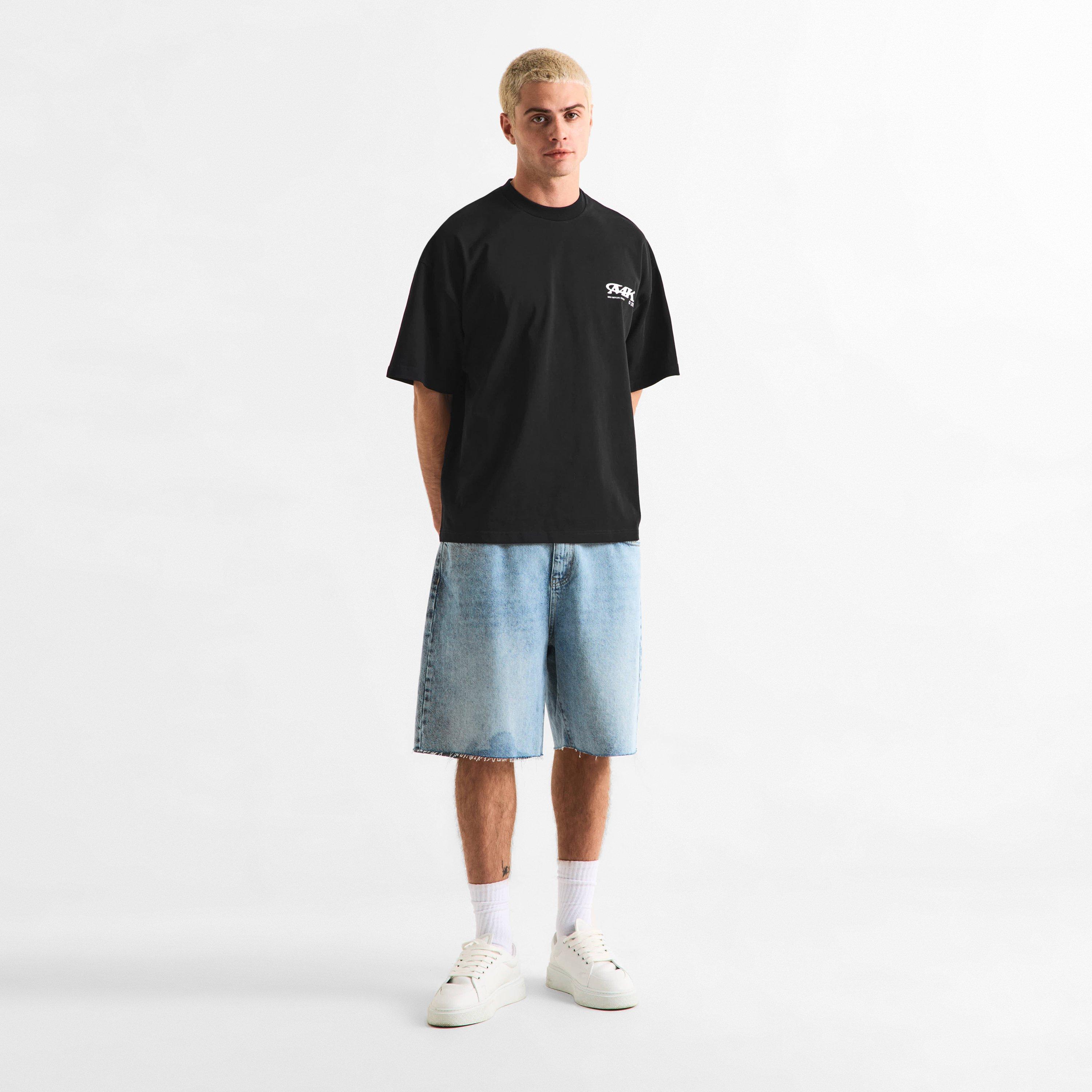 Black - MKI MIYUKI ZOKU - Men's Stack Oversized Fit T-Shirt - 6