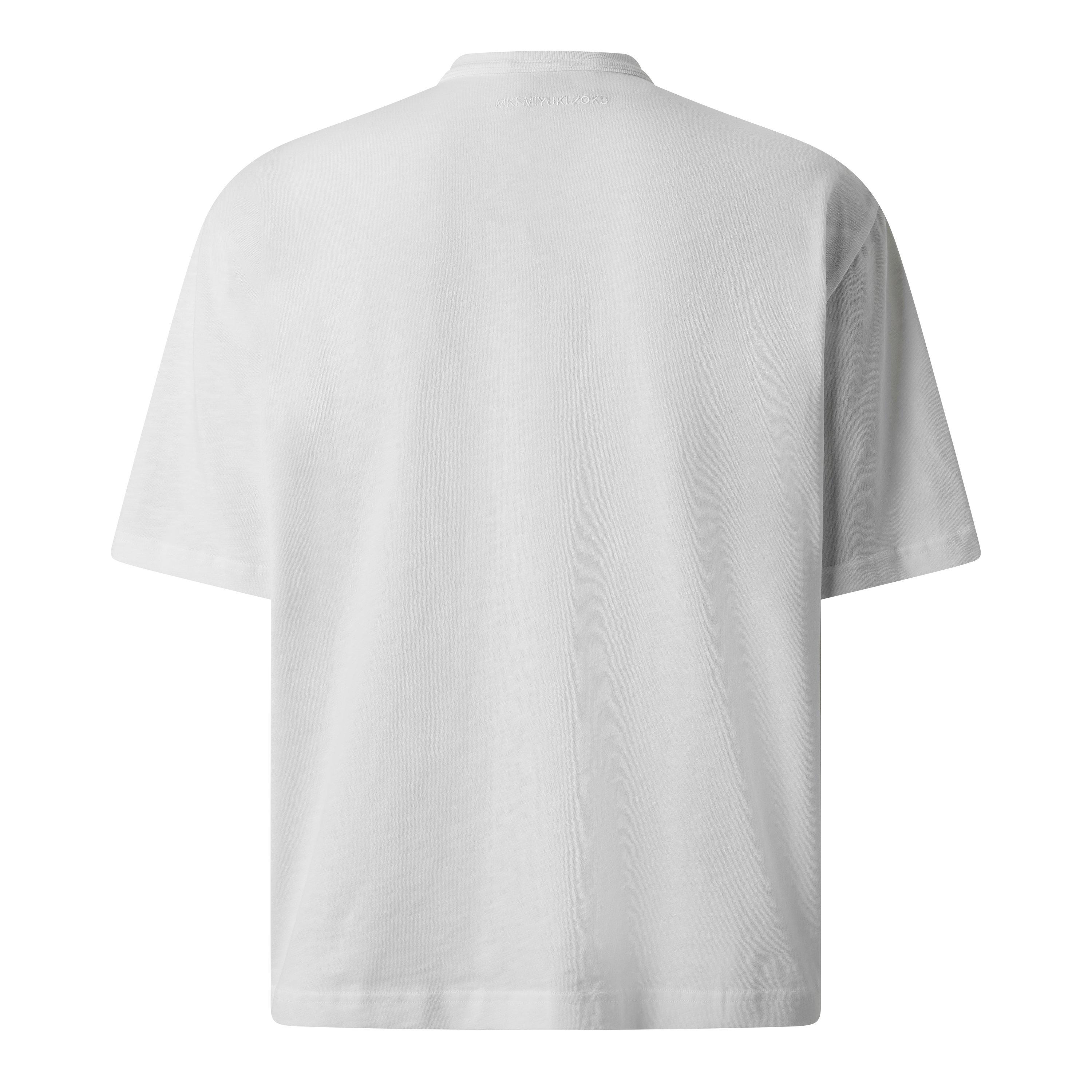 White - MKI MIYUKI ZOKU - Men's Slub Tee Oversized Fit T-Shirt - 2