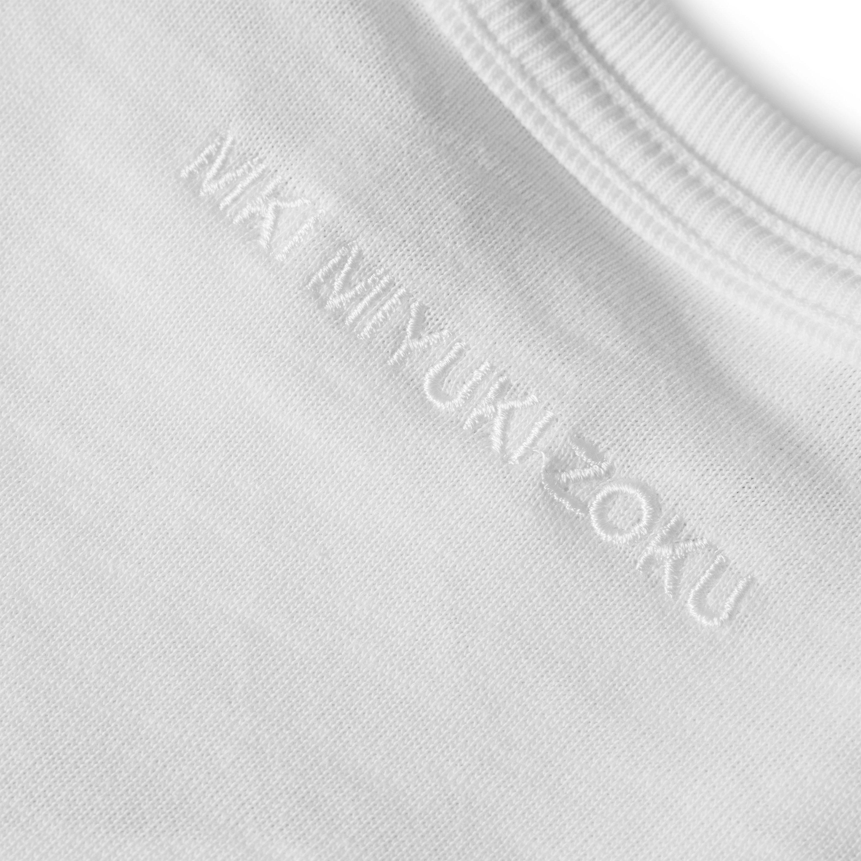 White - MKI MIYUKI ZOKU - Men's Slub Tee Oversized Fit T-Shirt - 5