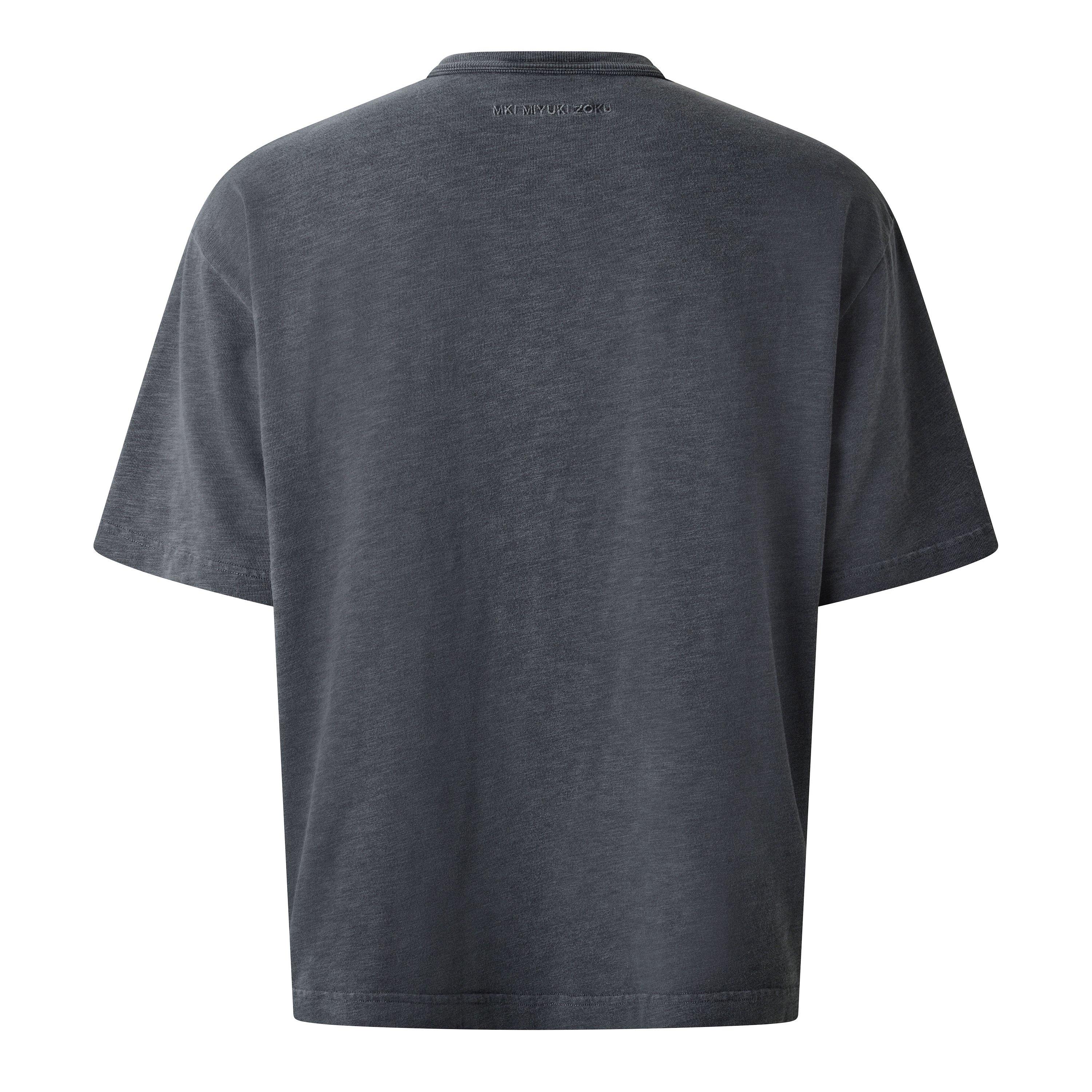 Pigment Black - MKI MIYUKI ZOKU - Men's Slub Tee Oversized Fit T-Shirt - 2