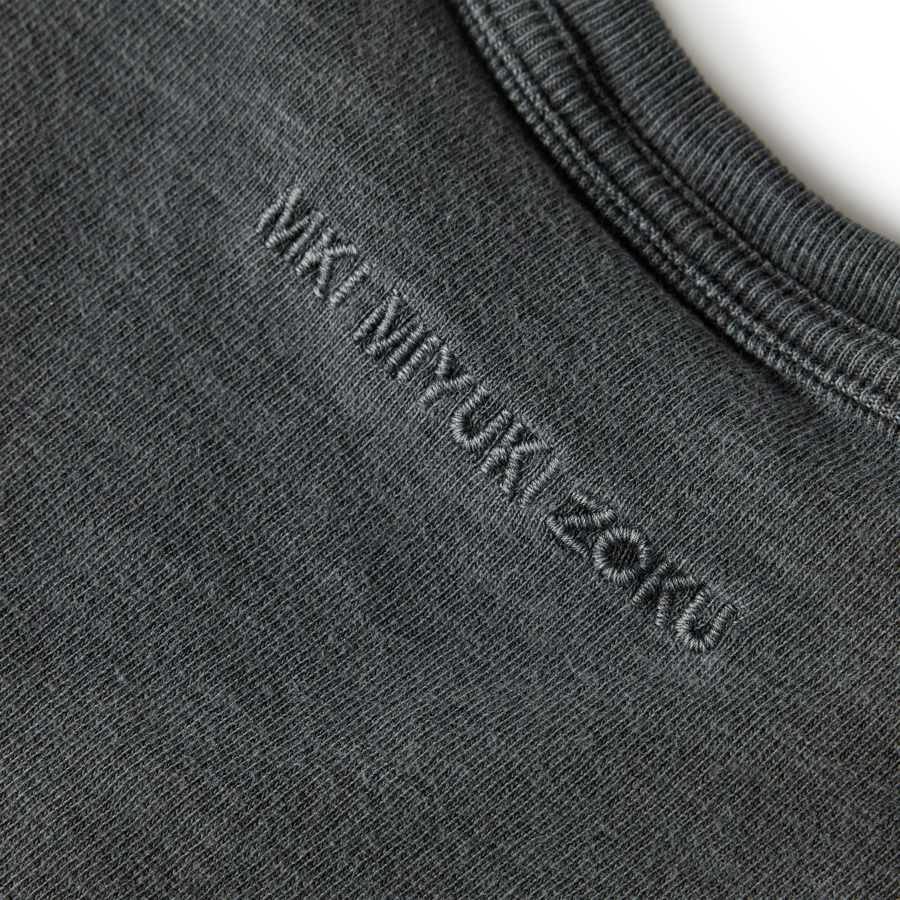Pigment Black - MKI MIYUKI ZOKU - Men's Slub Tee Oversized Fit T-Shirt - 5