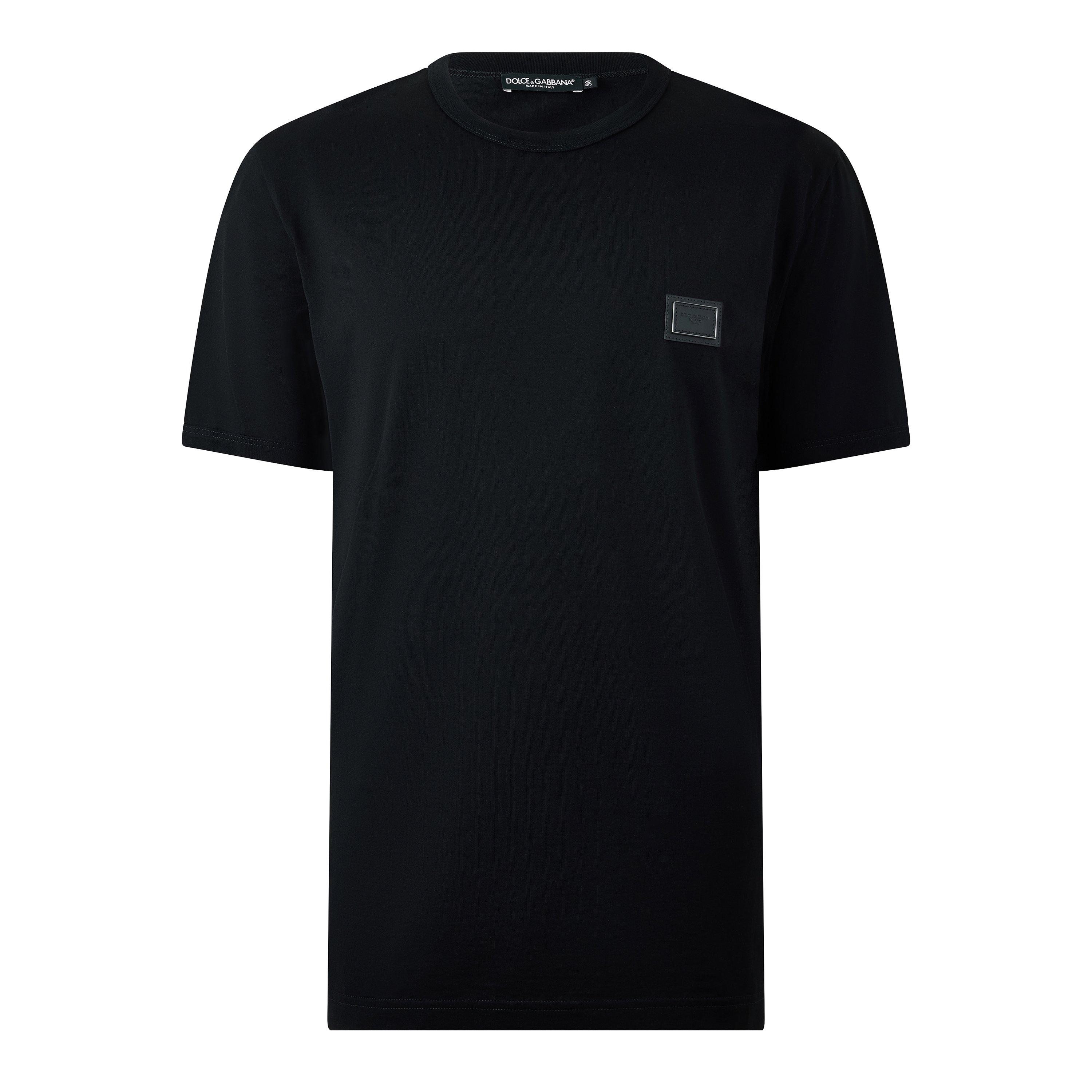 Dolce and Gabbana DG New Plate Tee Sn63 - Black - L