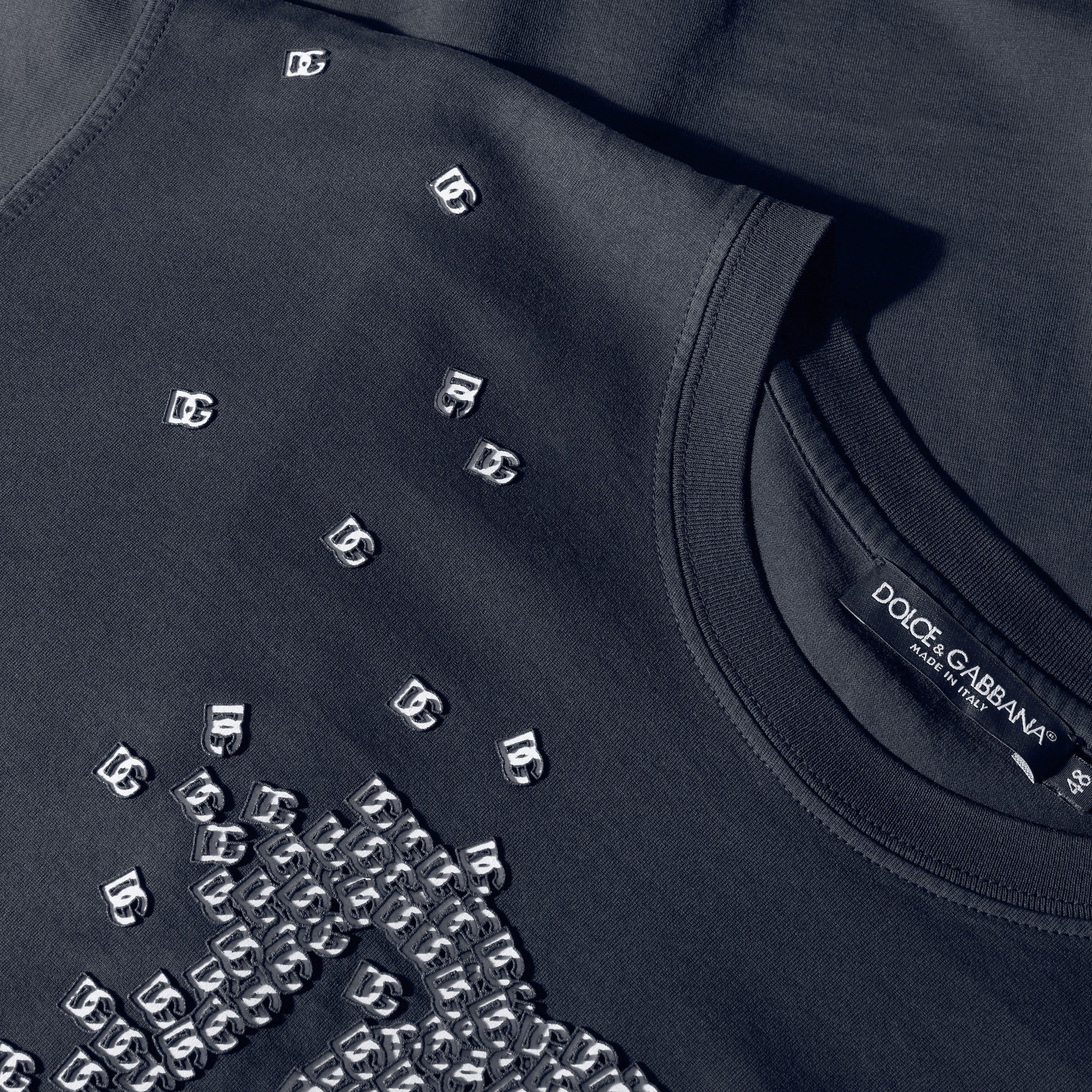 Black - Dolce and Gabbana - DG DNA Textrd LG Tee Sn63 - 5