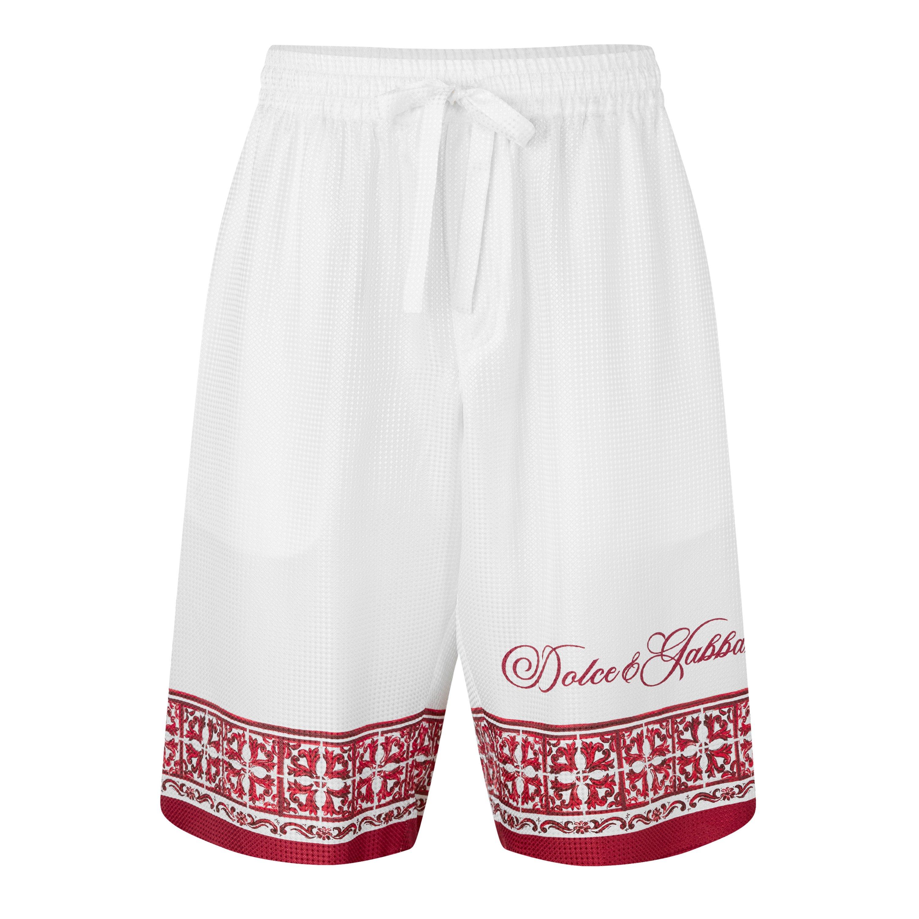 White/Red - Dolce and Gabbana - DG Maiolica Tshirt Sn63 - 1