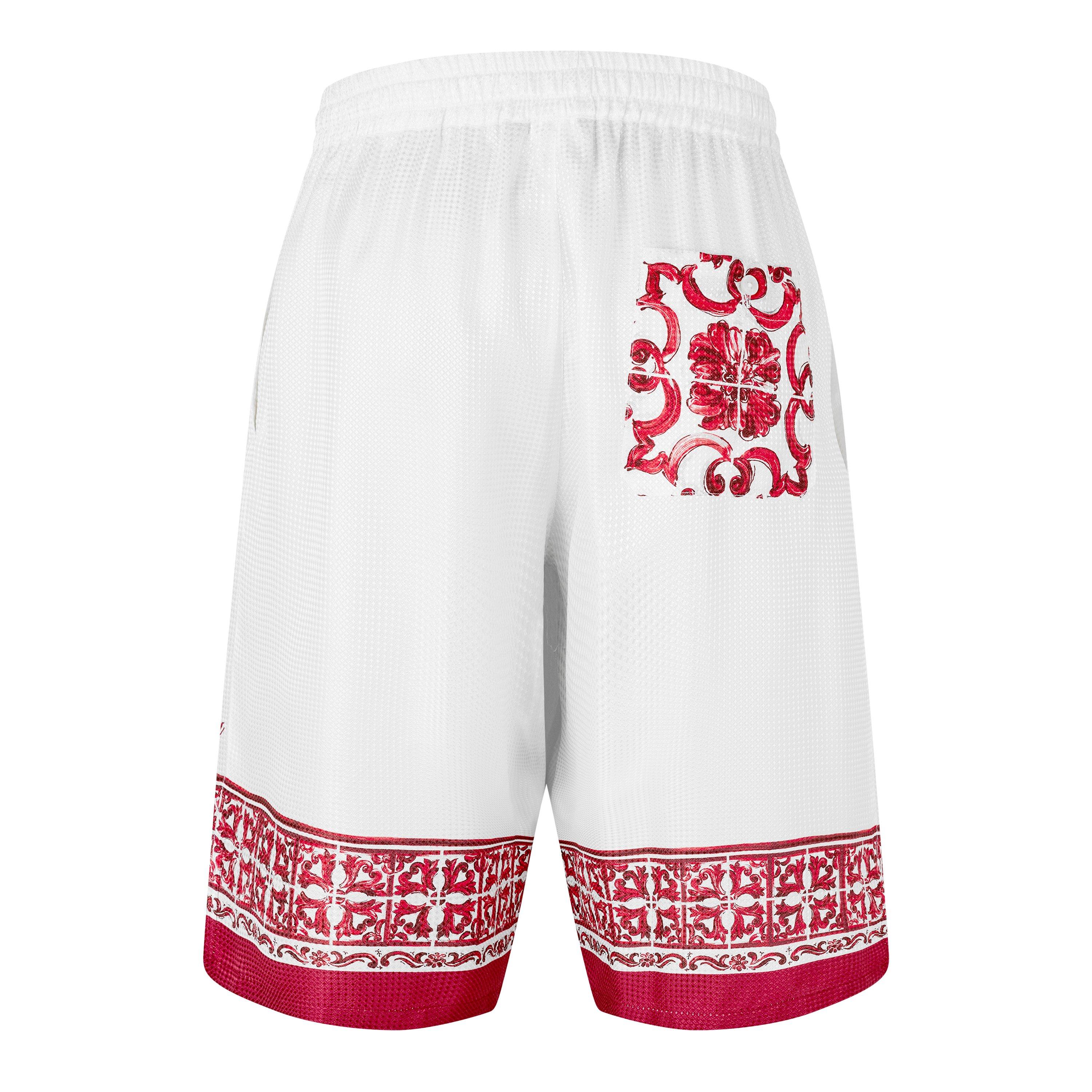 White/Red - Dolce and Gabbana - DG Maiolica Tshirt Sn63 - 2