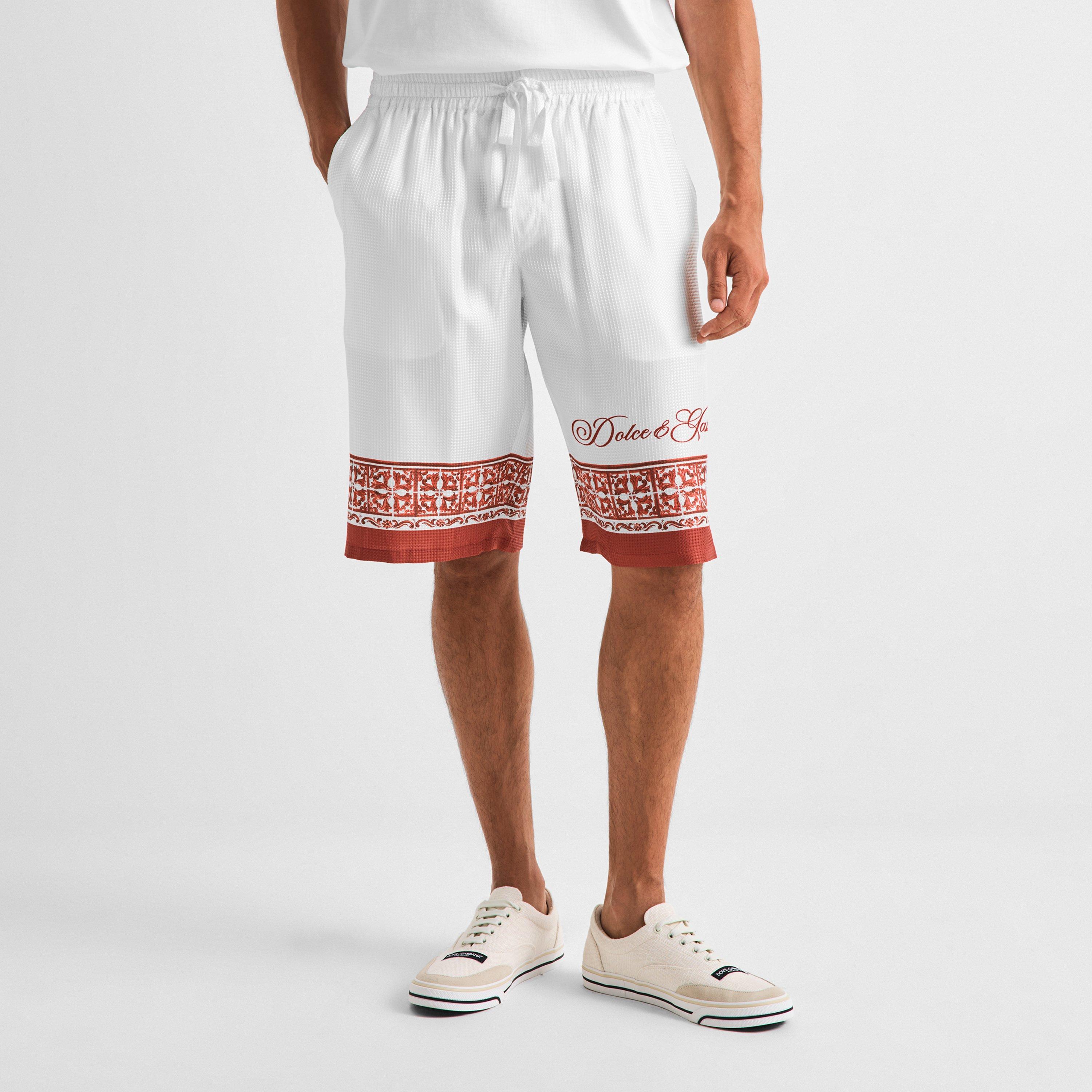 White/Red - Dolce and Gabbana - DG Maiolica Tshirt Sn63 - 3