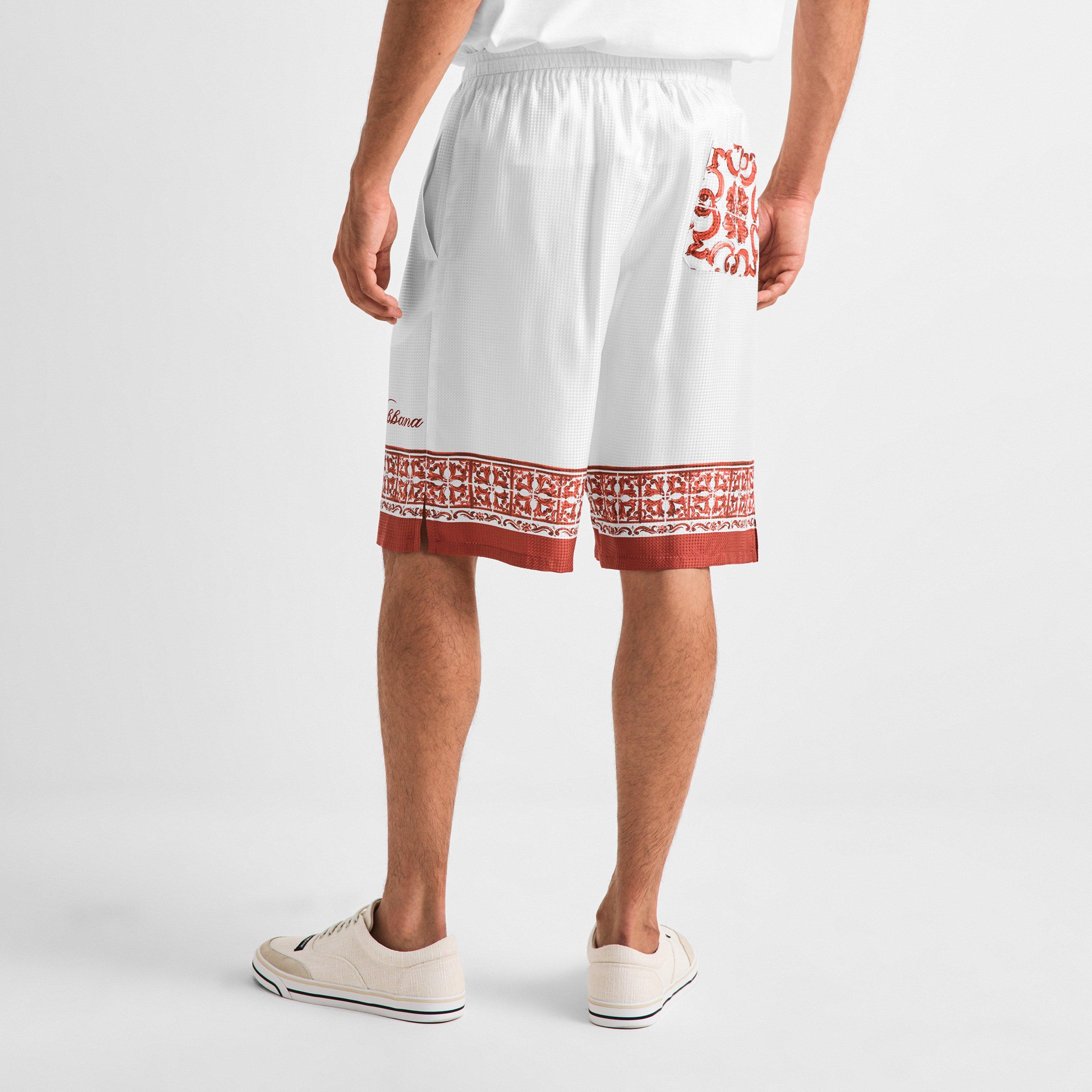 White/Red - Dolce and Gabbana - DG Maiolica Tshirt Sn63 - 4