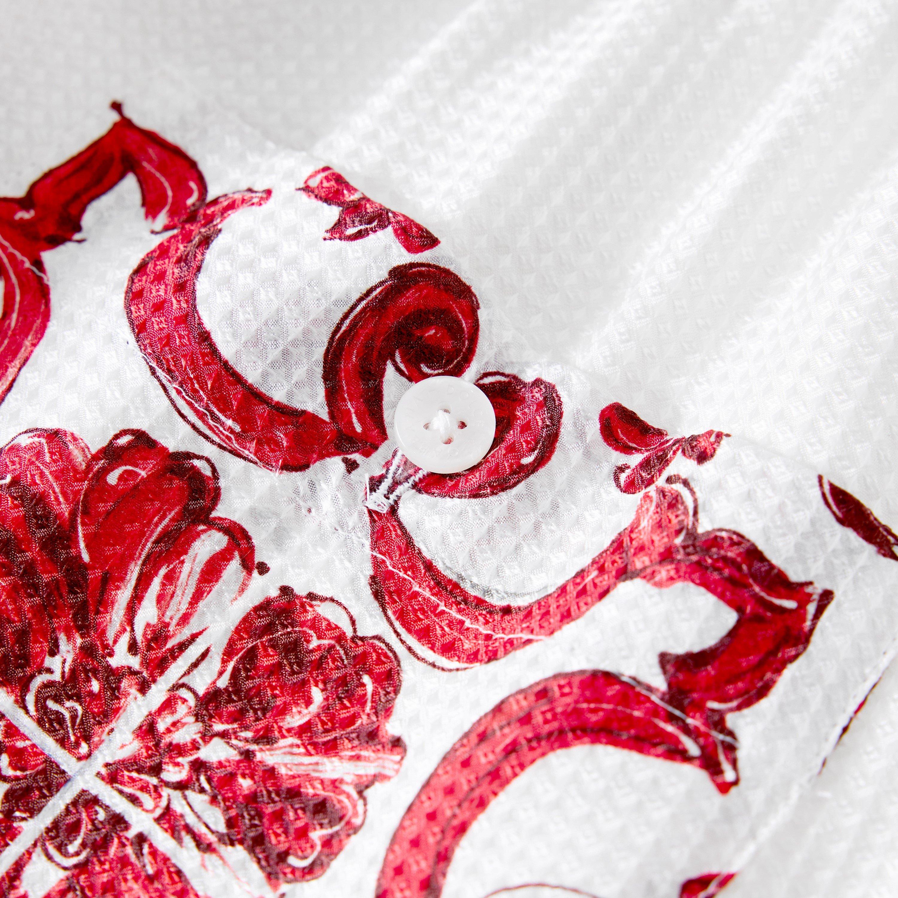 White/Red - Dolce and Gabbana - DG Maiolica Tshirt Sn63 - 3
