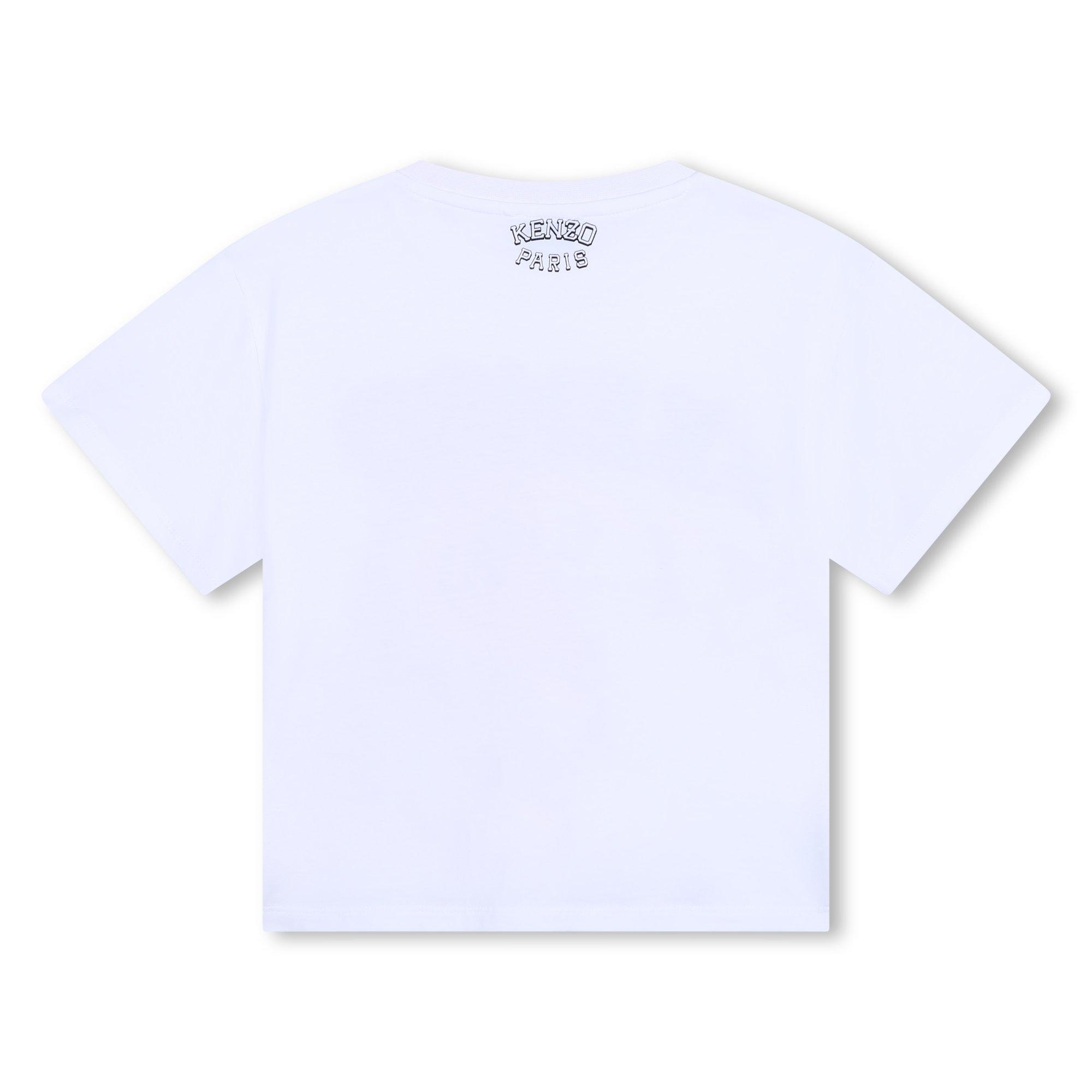 White 10P - Kenzo - Jersey Logo-Print T-Shirt Unisex Juniors - 2