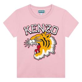 Kenzo Jersey Logo Print T Shirt Unisex Juniors