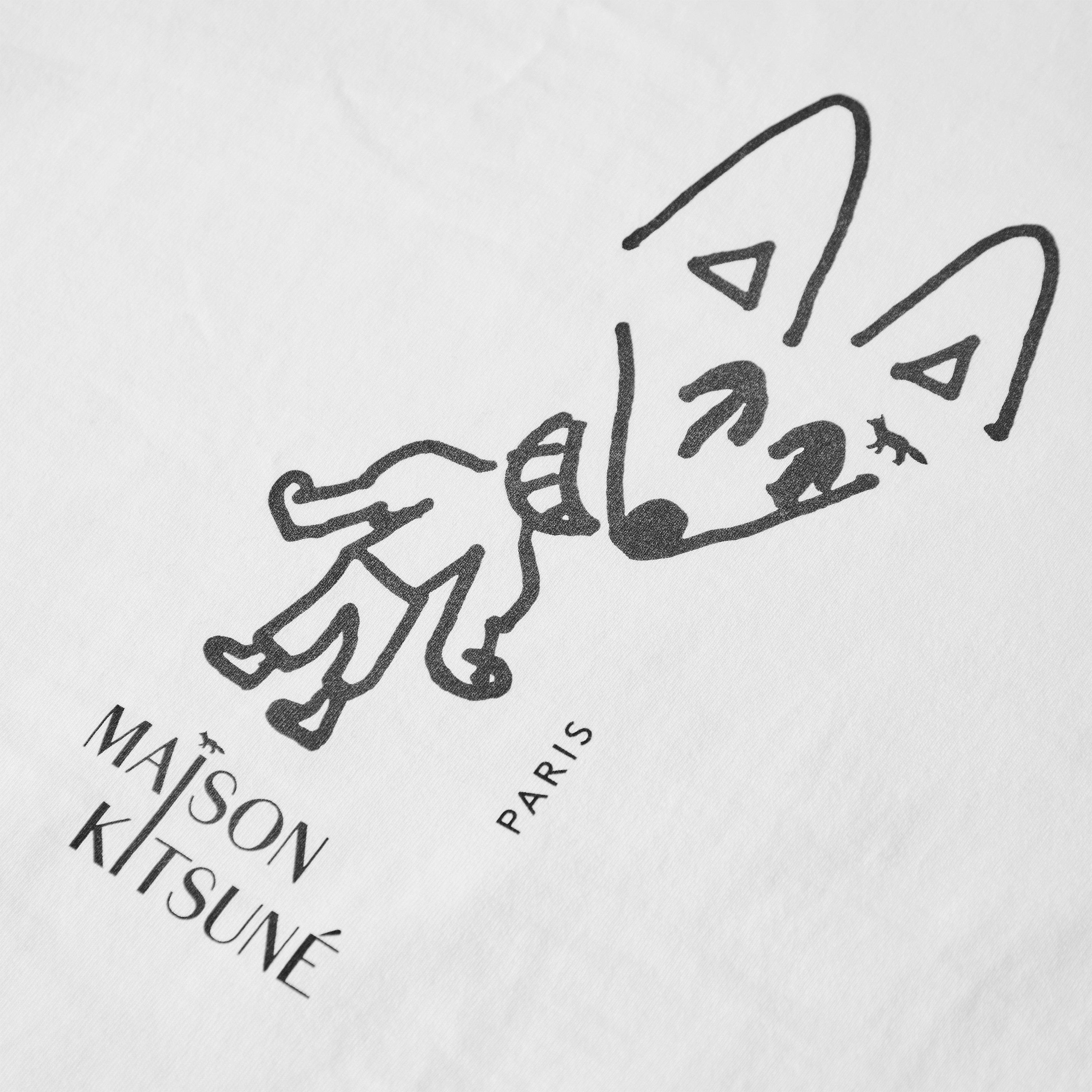 White - Maison Kitsune - Men's Party Fox Comfort T-Shirt - 5