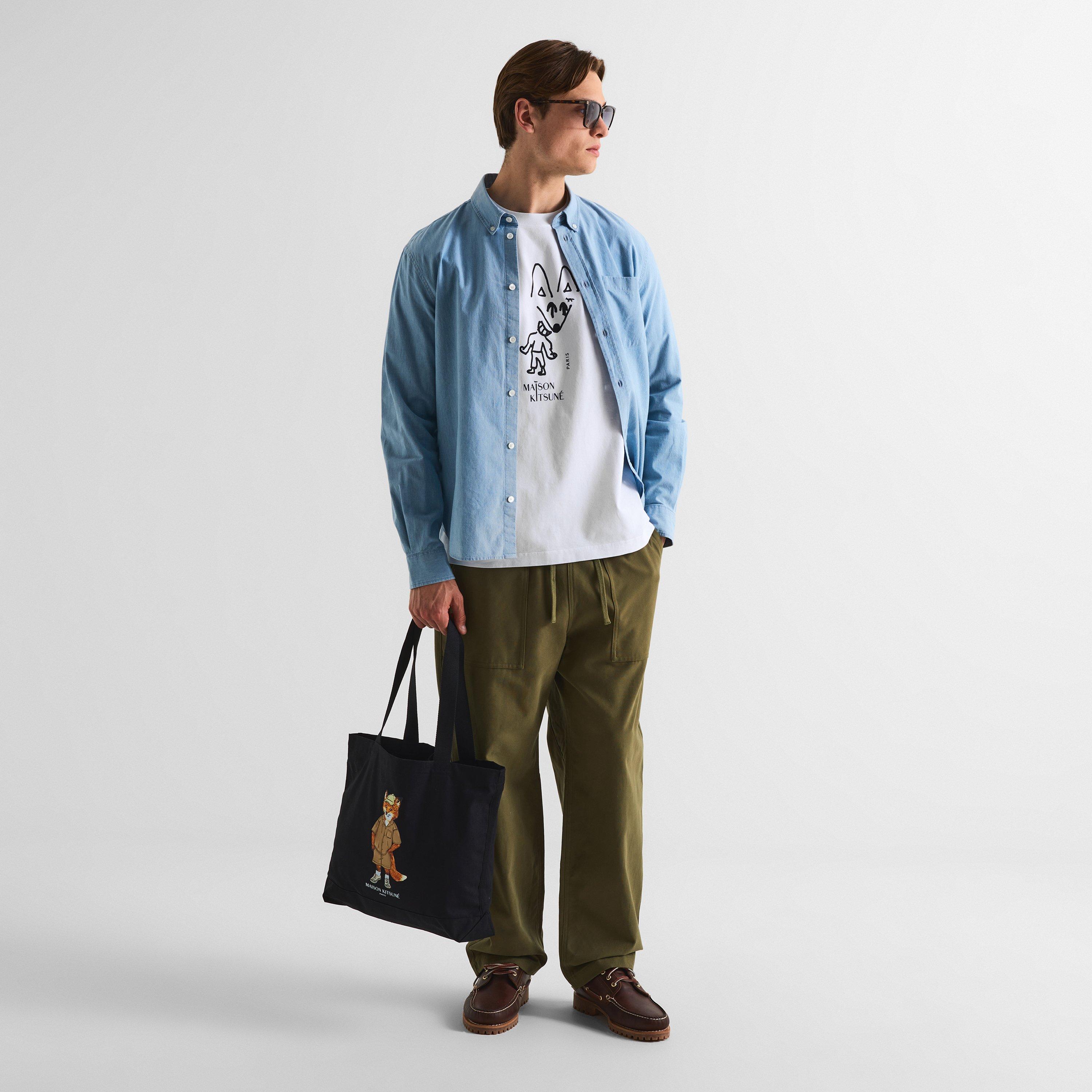White - Maison Kitsune - Men's Party Fox Comfort T-Shirt - 6